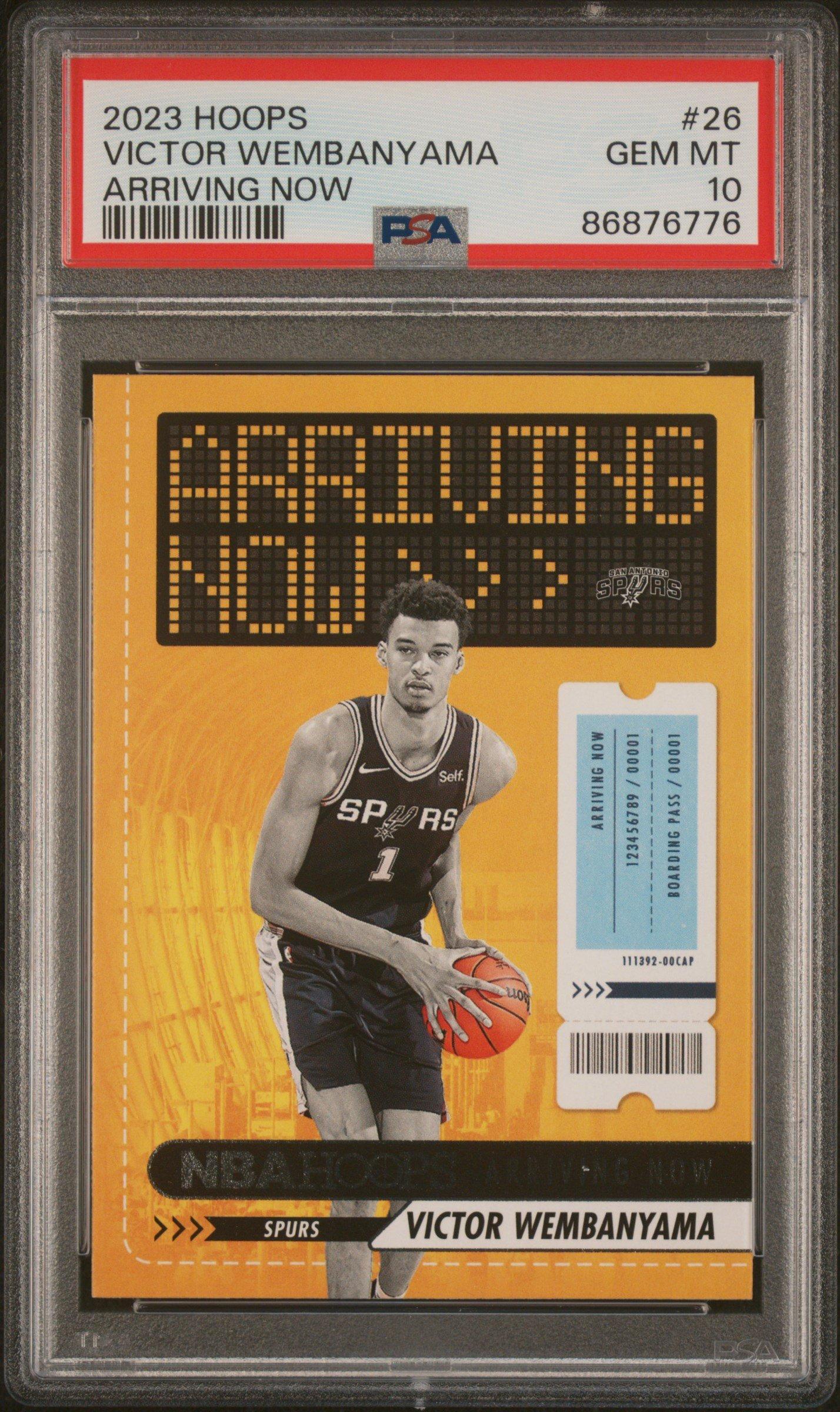 2023 Panini Nba Hoops Arriving Now 26 Victor Wembanyama PSA 10