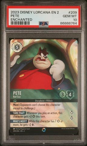 PSA10DISNEY LORCANAジーニー#209 Disney Lorcana TCG The First Chapter 209/204 Enchanted Genie