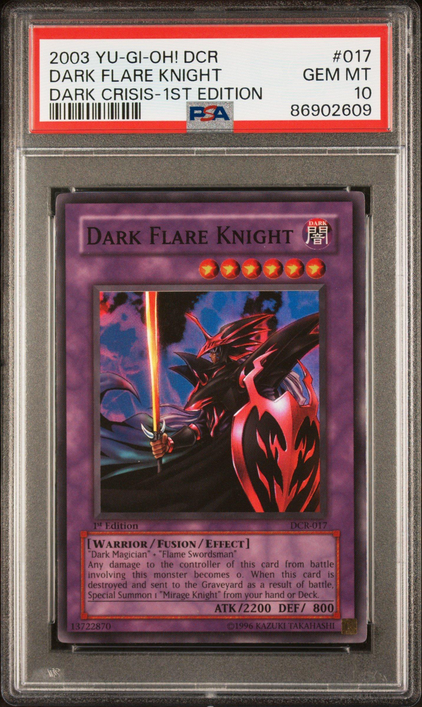 2003 Yu-gi-oh! Dcr-dark Crisis 017 Dark Flare Knight 1st Edition