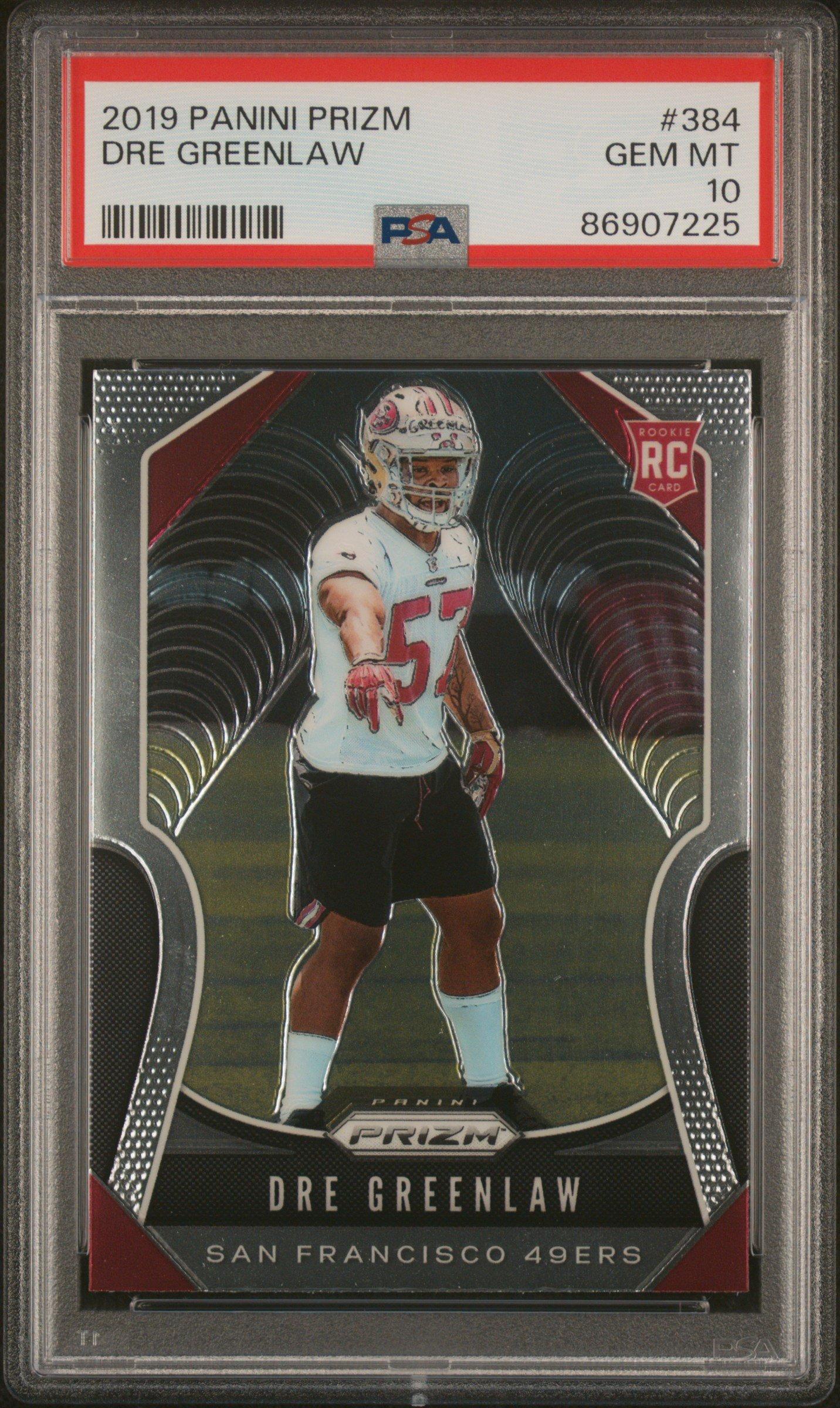 2019 Panini Prizm 384 Dre Greenlaw PSA 10