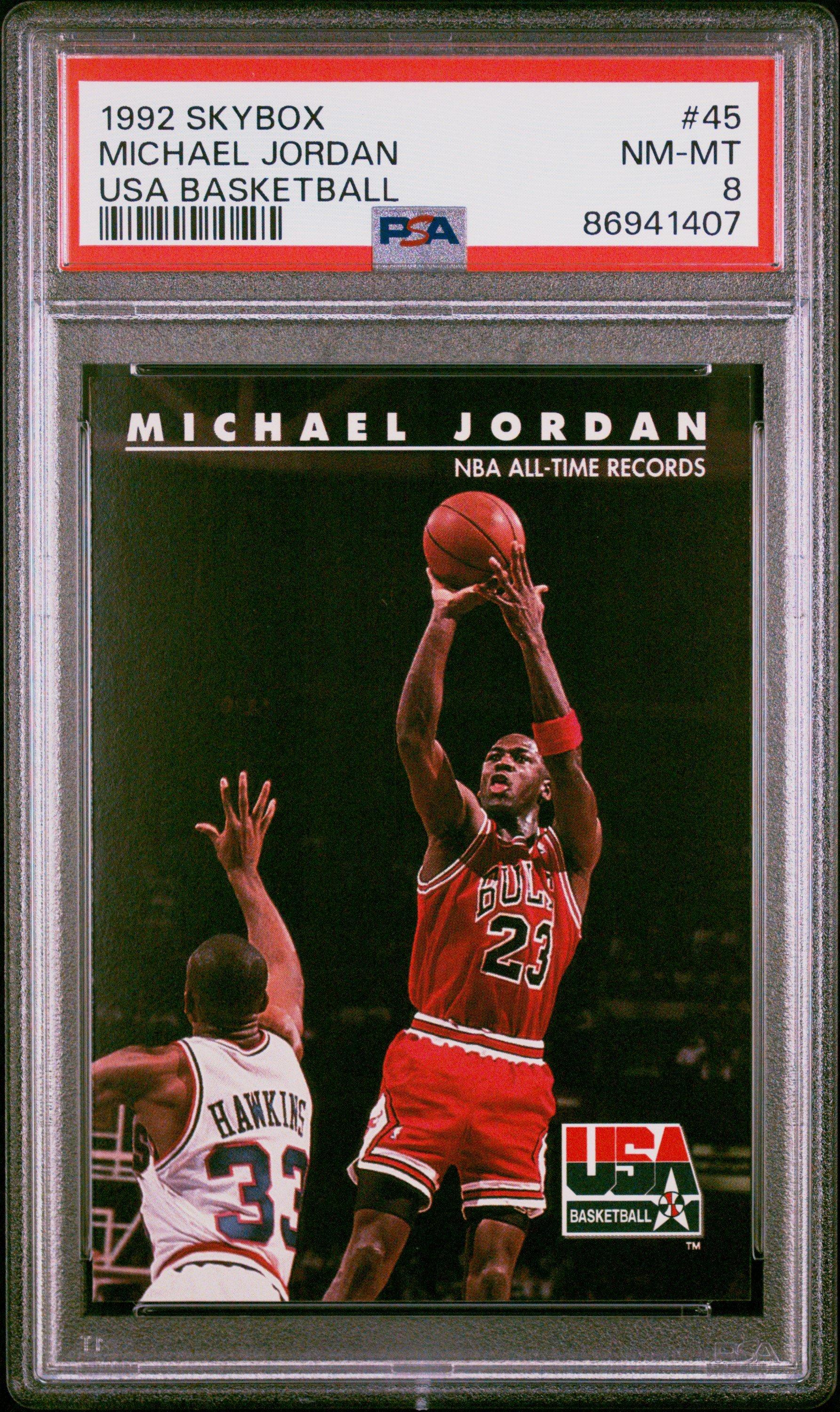 1992 SKYBOX MICHAEL JORDAN PSA8 ジョーダン 1992 Skyxbox USA Basketball #45 Michael Jordan PSA 8 | eBay