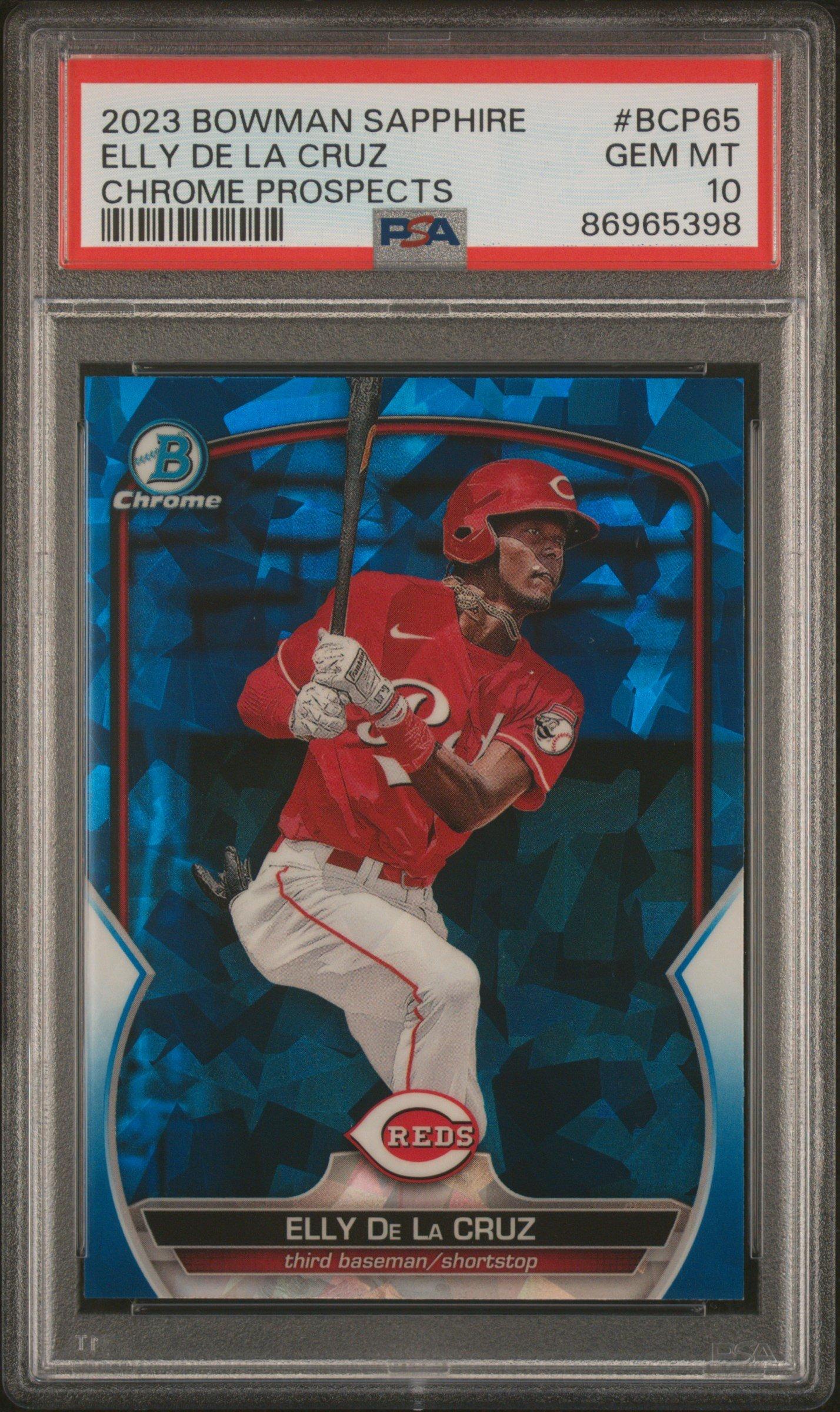 2023 Bowman Sapphire Edition Chrome Prospects Bcp65 Elly De La 