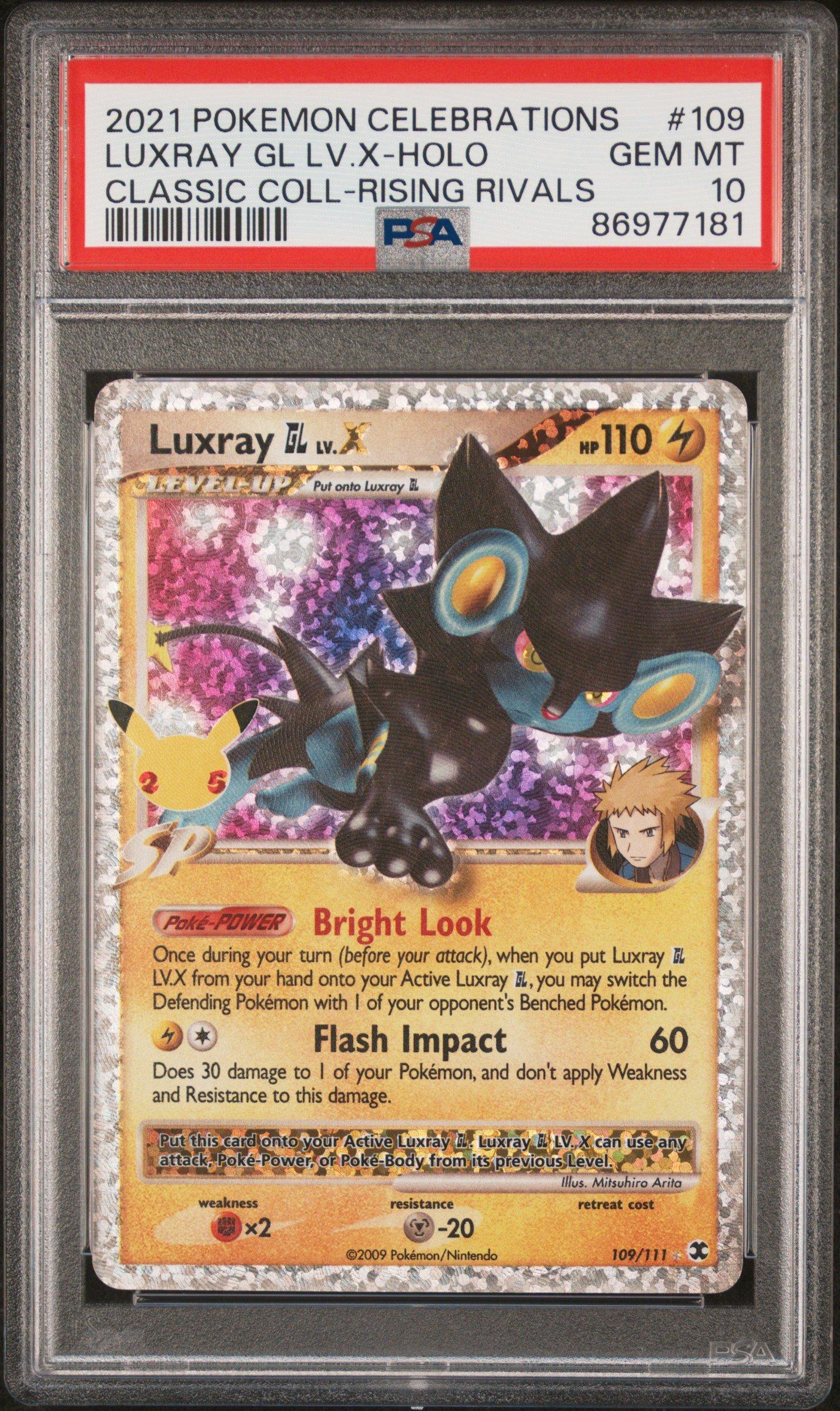 2021 Pokemon Celebrations Classic Collection 109 Luxray Gl Lv.x