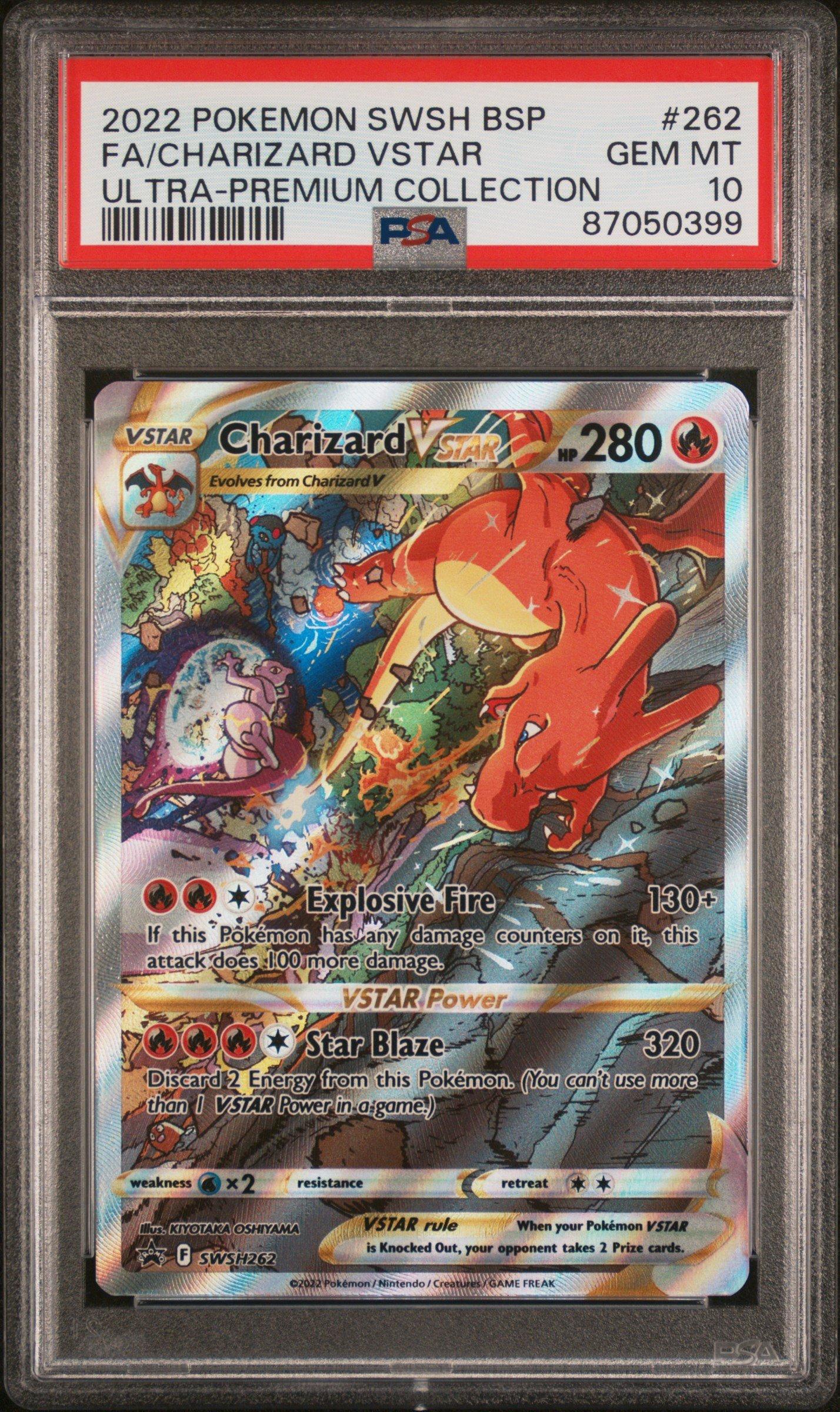 2022 Pokemon Swsh Black Star Promo 262 Fa/charizard Vstar