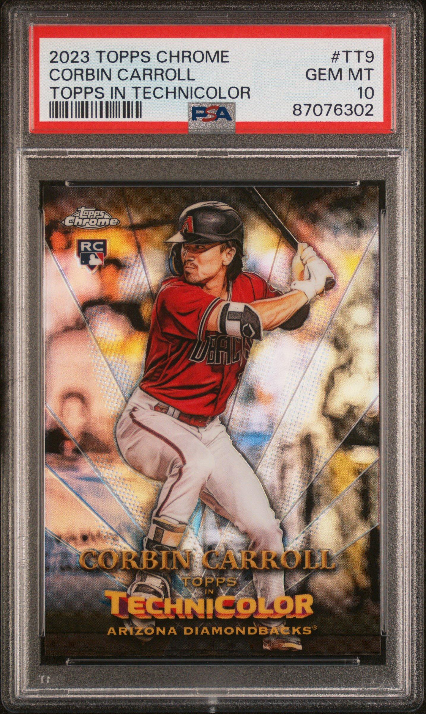 2023 Topps Chrome Topps In Technicolor Tt9 Corbin Carroll PSA 10