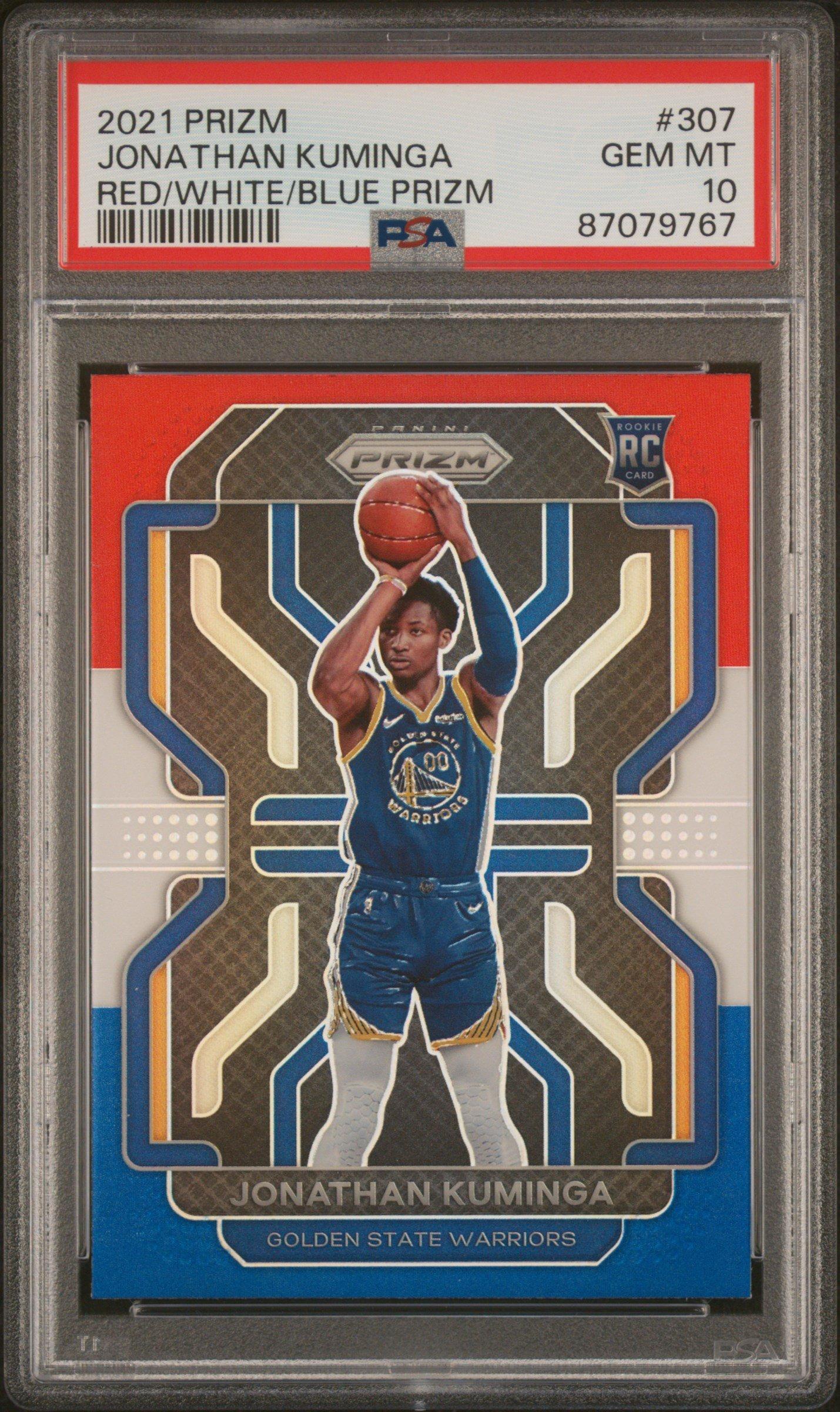 2021 Panini Prizm 307 Jonathan Kuminga PSA 10