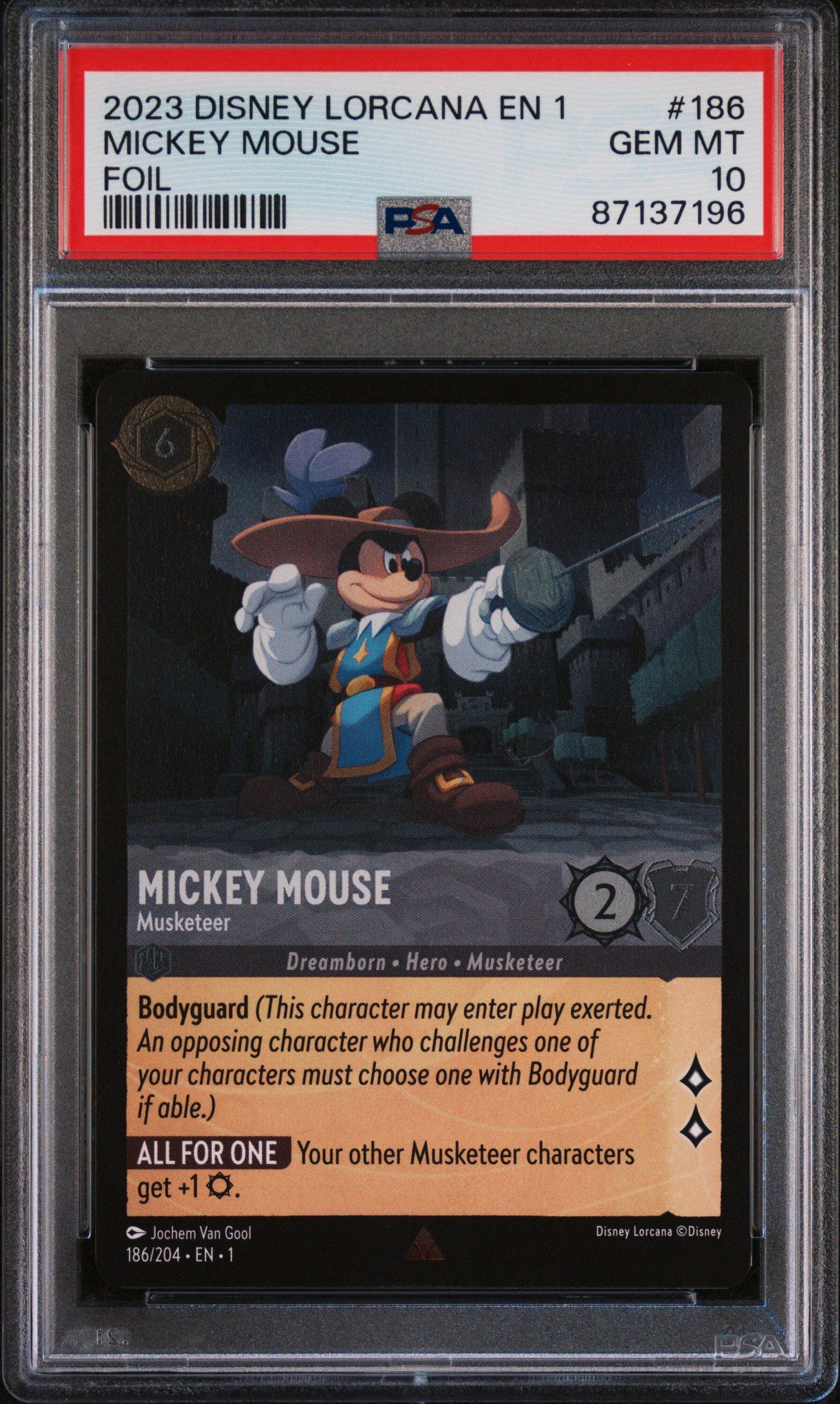 2023 Disney Lorcana En 1-the First Chapter 186 Mickey Mouse