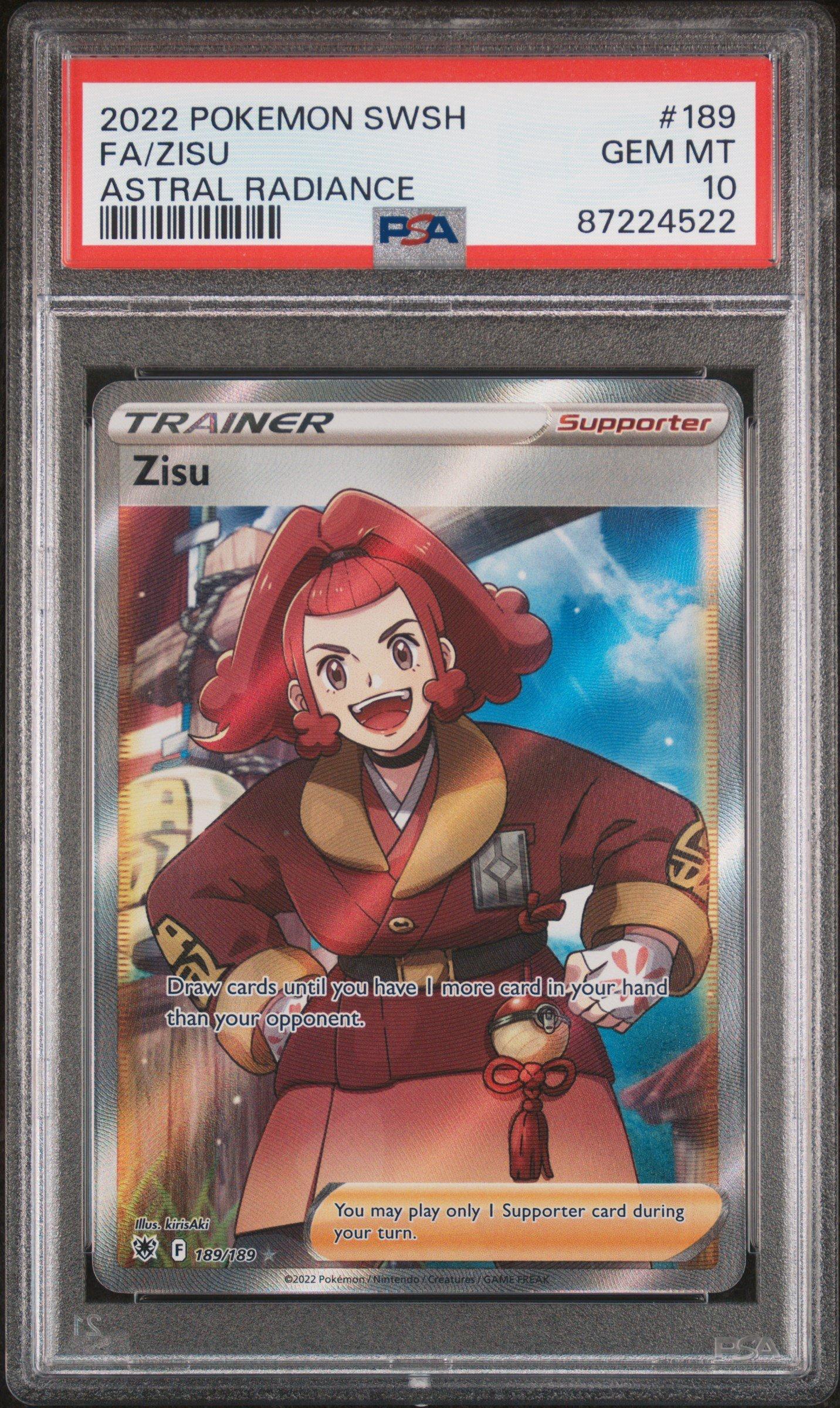 2022 Pokemon Sword & Shield Astral Radiance 189 Full Art/zisu PSA 10