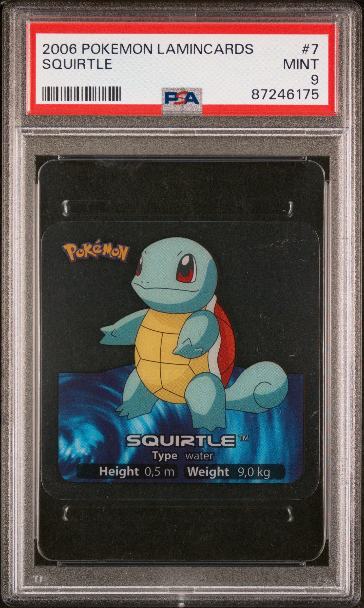 2006 Pokemon Lamincards 7 Squirtle PSA 9