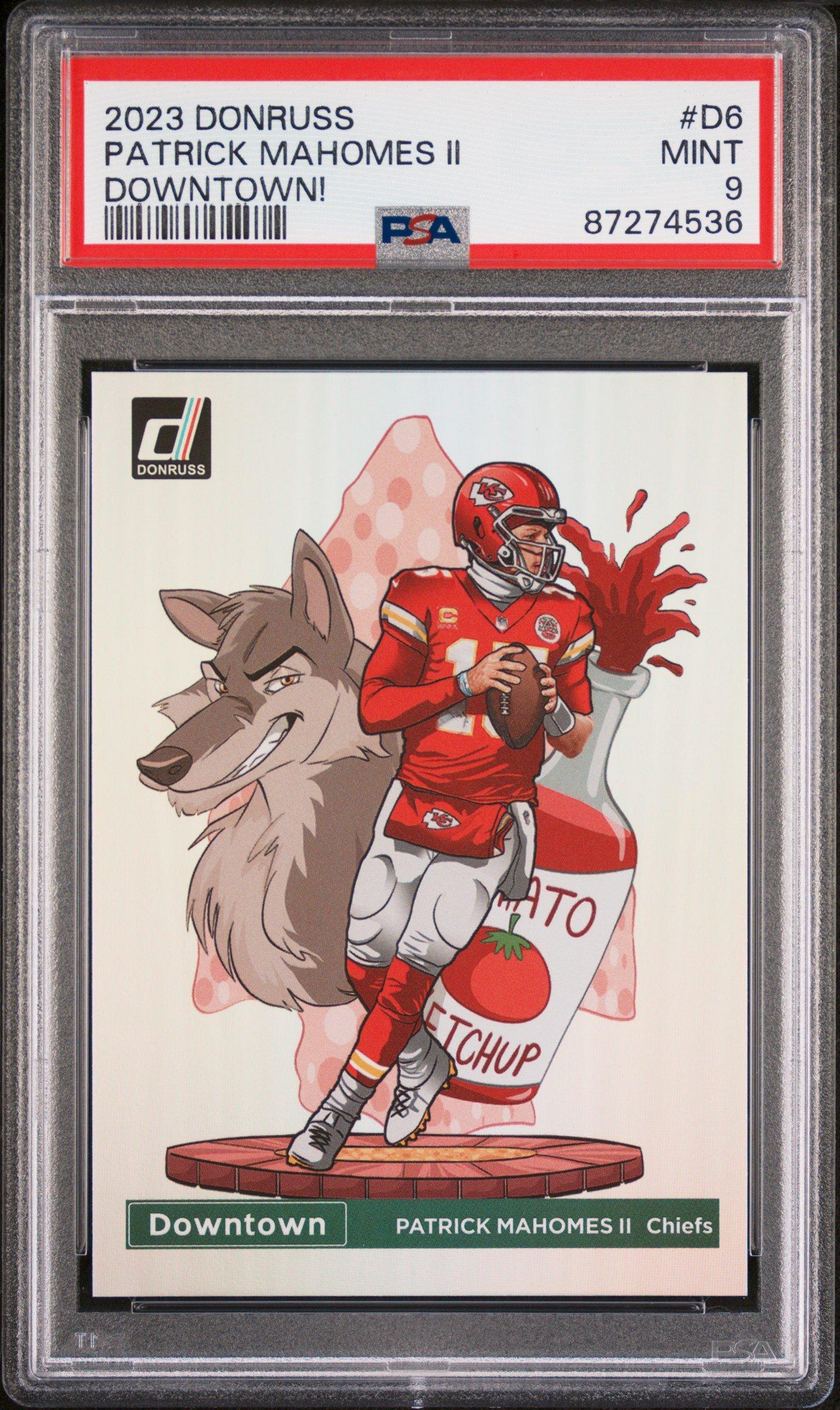2023 Panini Donruss Downtown! D6 Patrick Mahomes Ii PSA 9