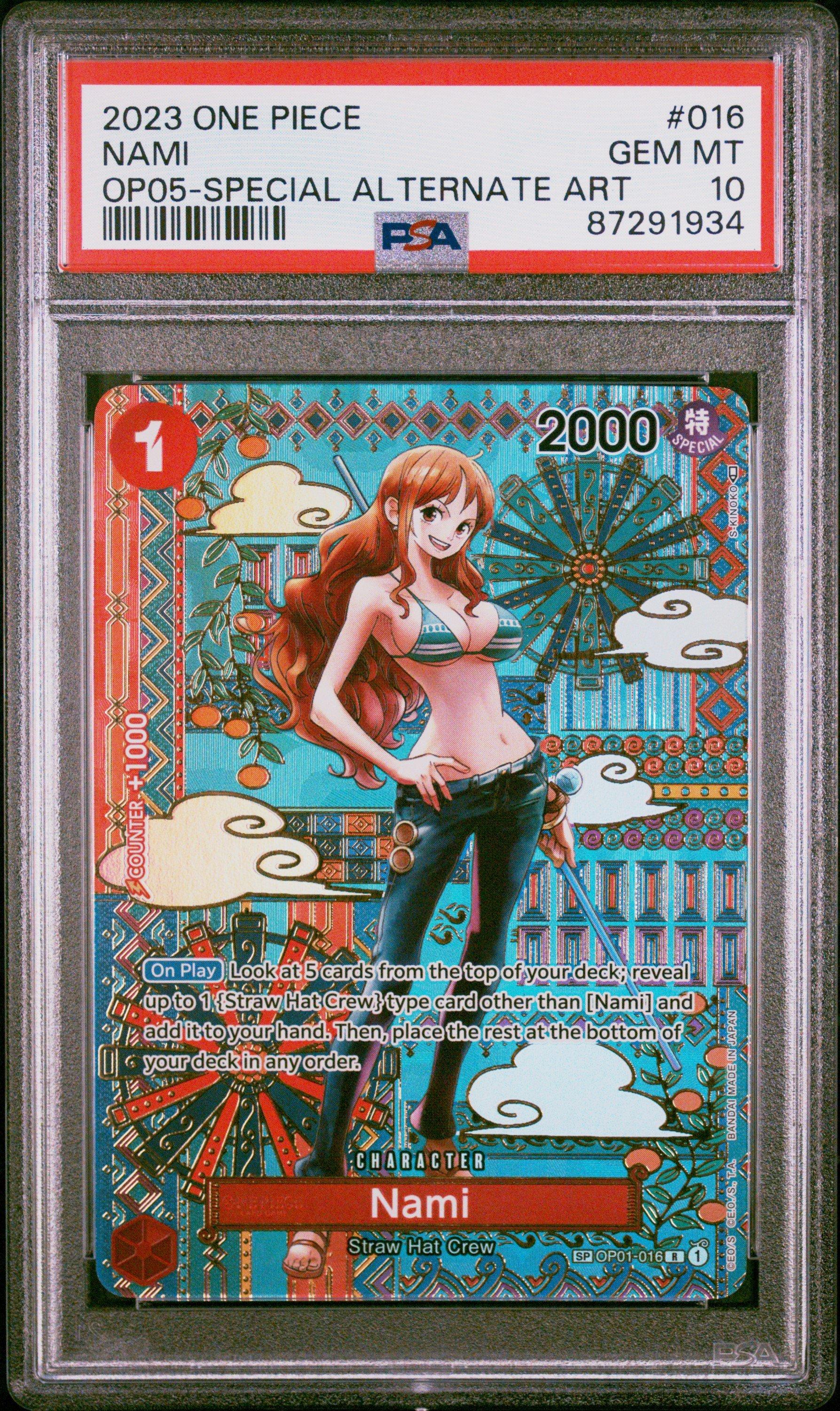 PSA 10ワンピース　ビジュアルアドベンチャー #62 NAMI/NOJIKO PSA 10ワンピース ビジュアルアドベンチャー #62 NAMI/NOJIKO PSA 10