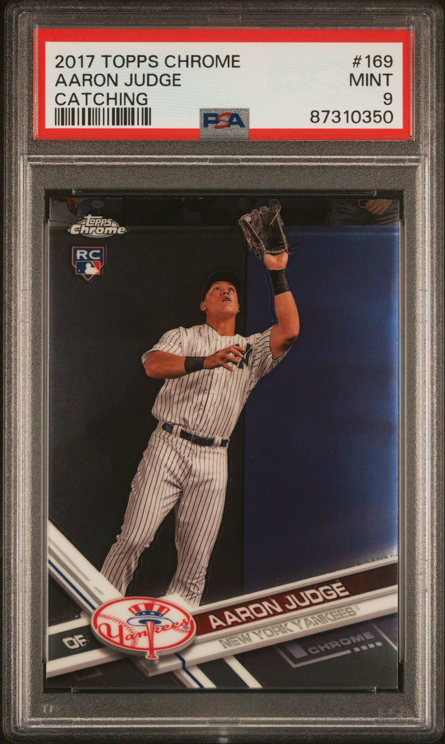 2017 Topps Chrome 169 Aaron Judge PSA 9