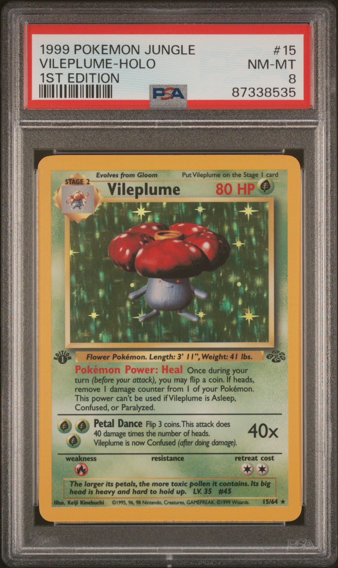 Pokemon deals Vileplume 1st Edition Holo 15/64