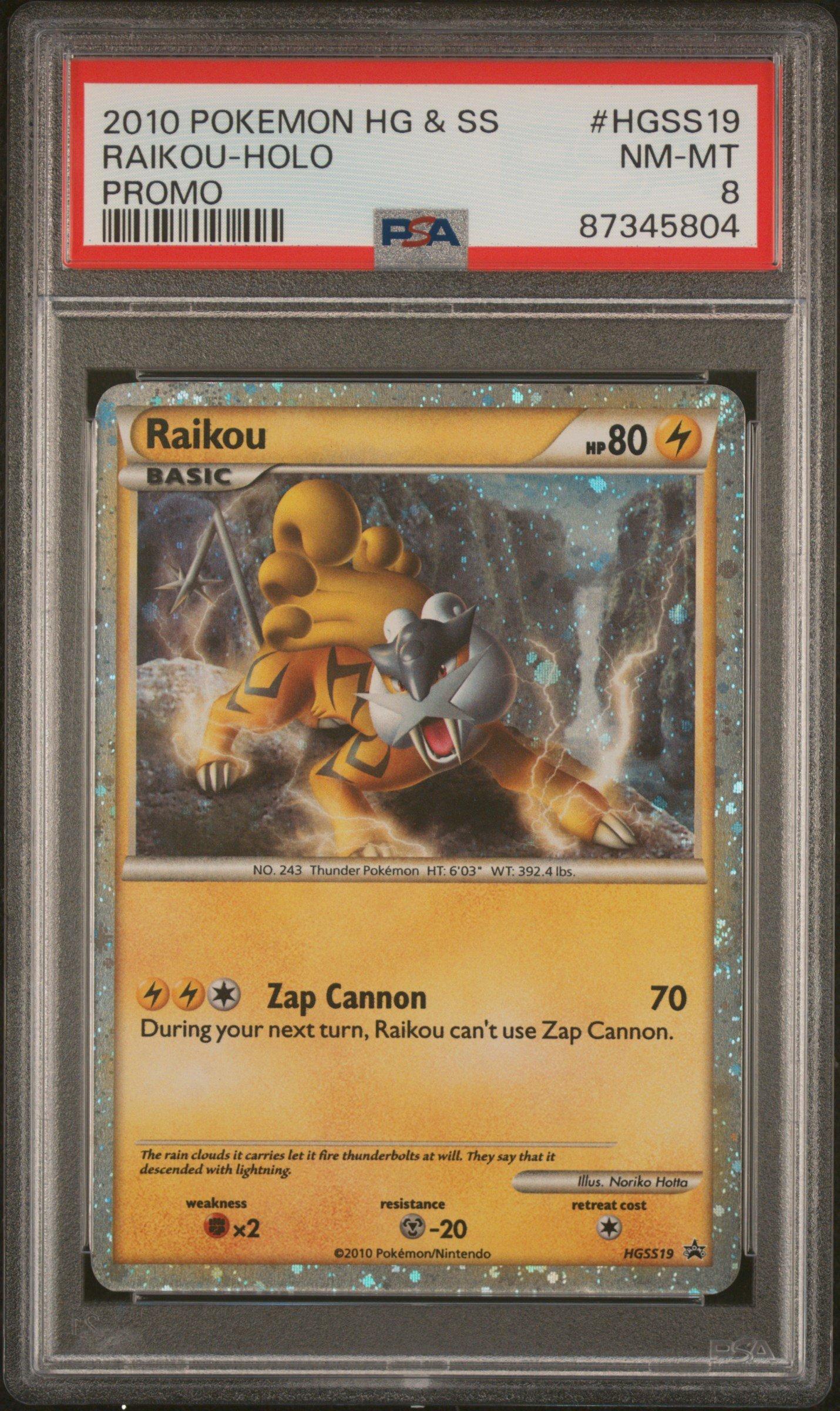 2010 Pokemon Heartgold & Soulsilver Promo Hgss19 Raikou-holo PSA 8 Graded  Card | GameStop