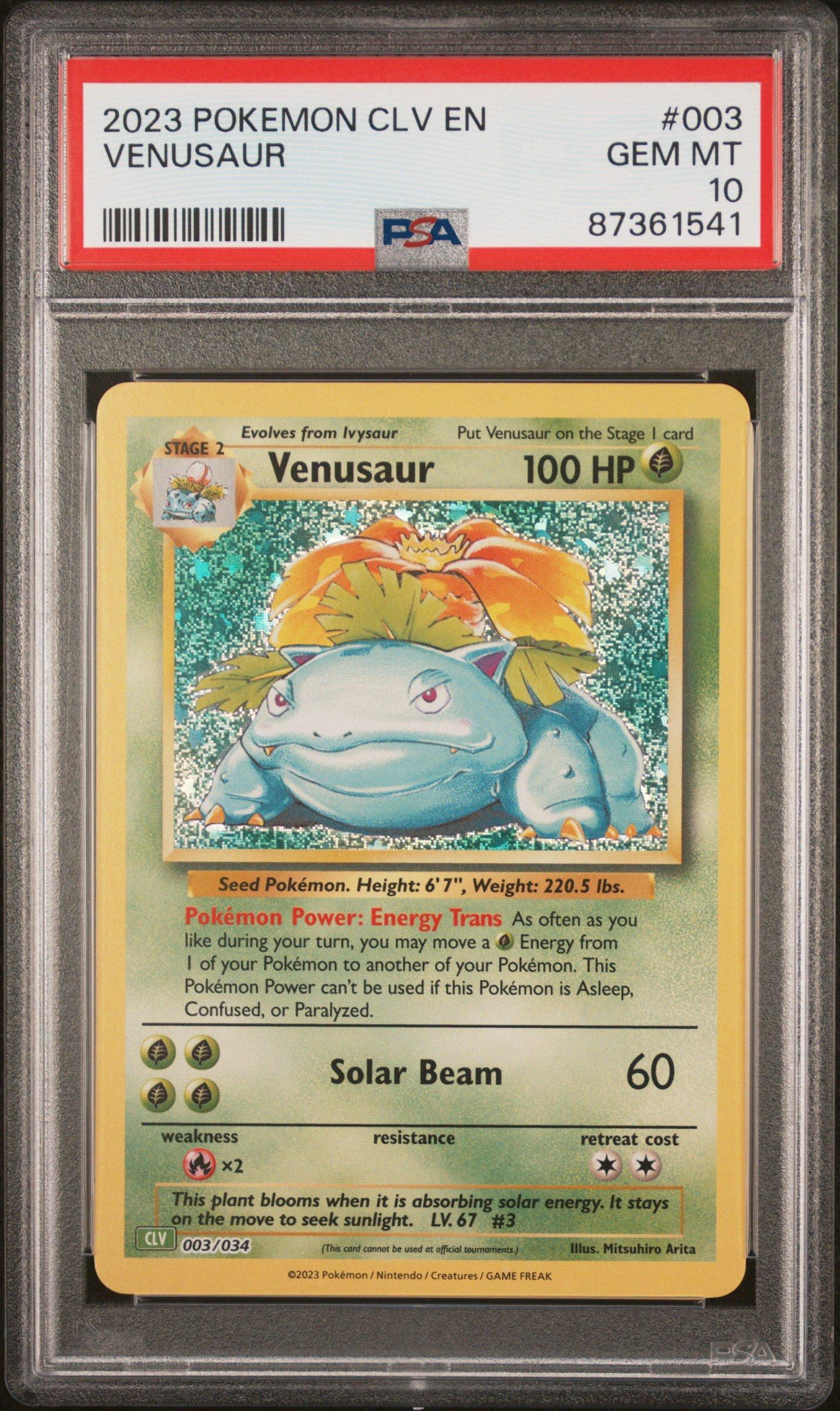 2023 Pokemon Clv-trading Card Game Classic Venusaur & Lugia Ex