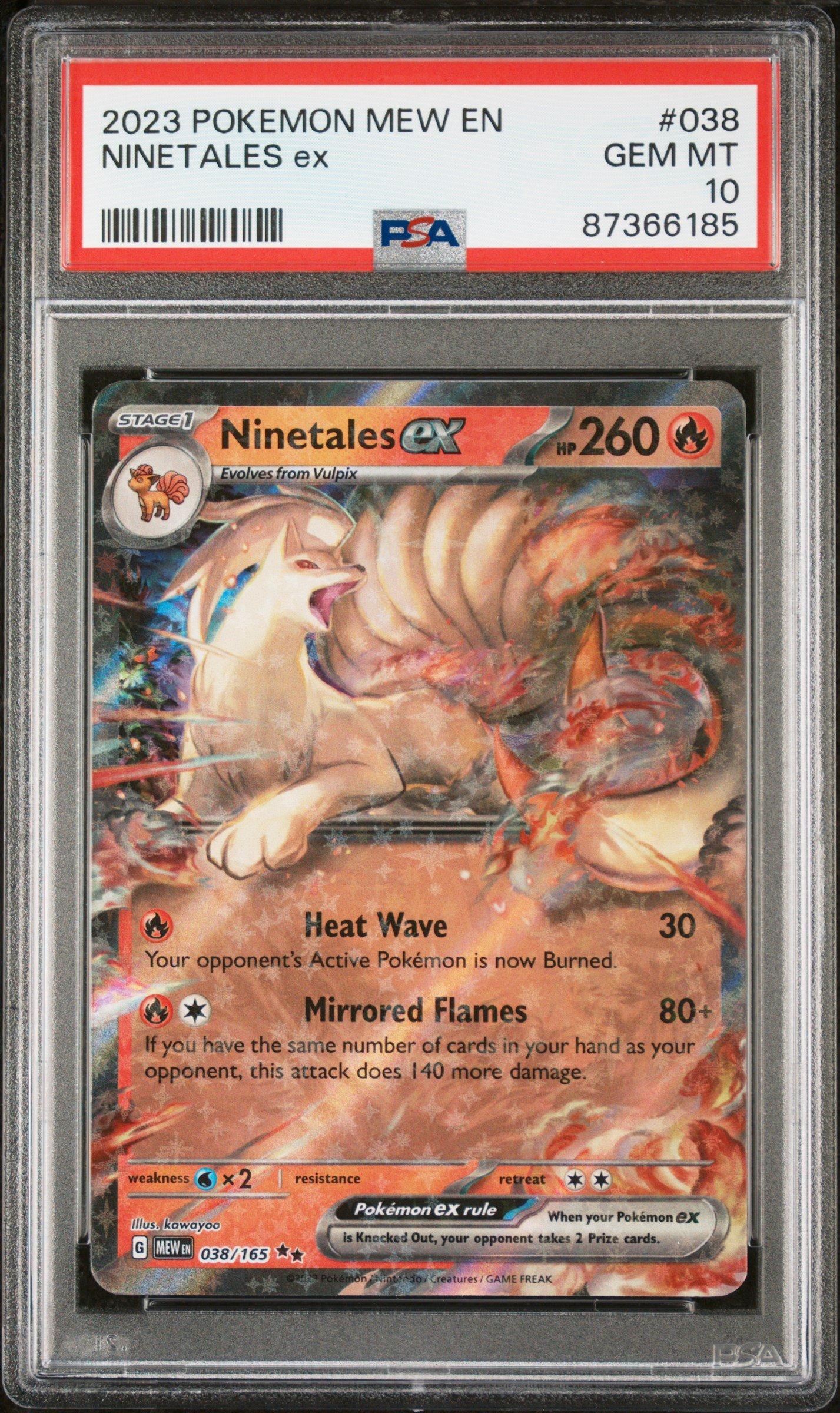 2023 Pokemon Mew En-151 038 Ninetales Ex PSA 10 Graded Card | GameStop
