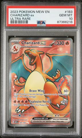 2023 Pokemon Mew En-151 183 Charizard Ex Ultra Rare PSA 10 | GameStop