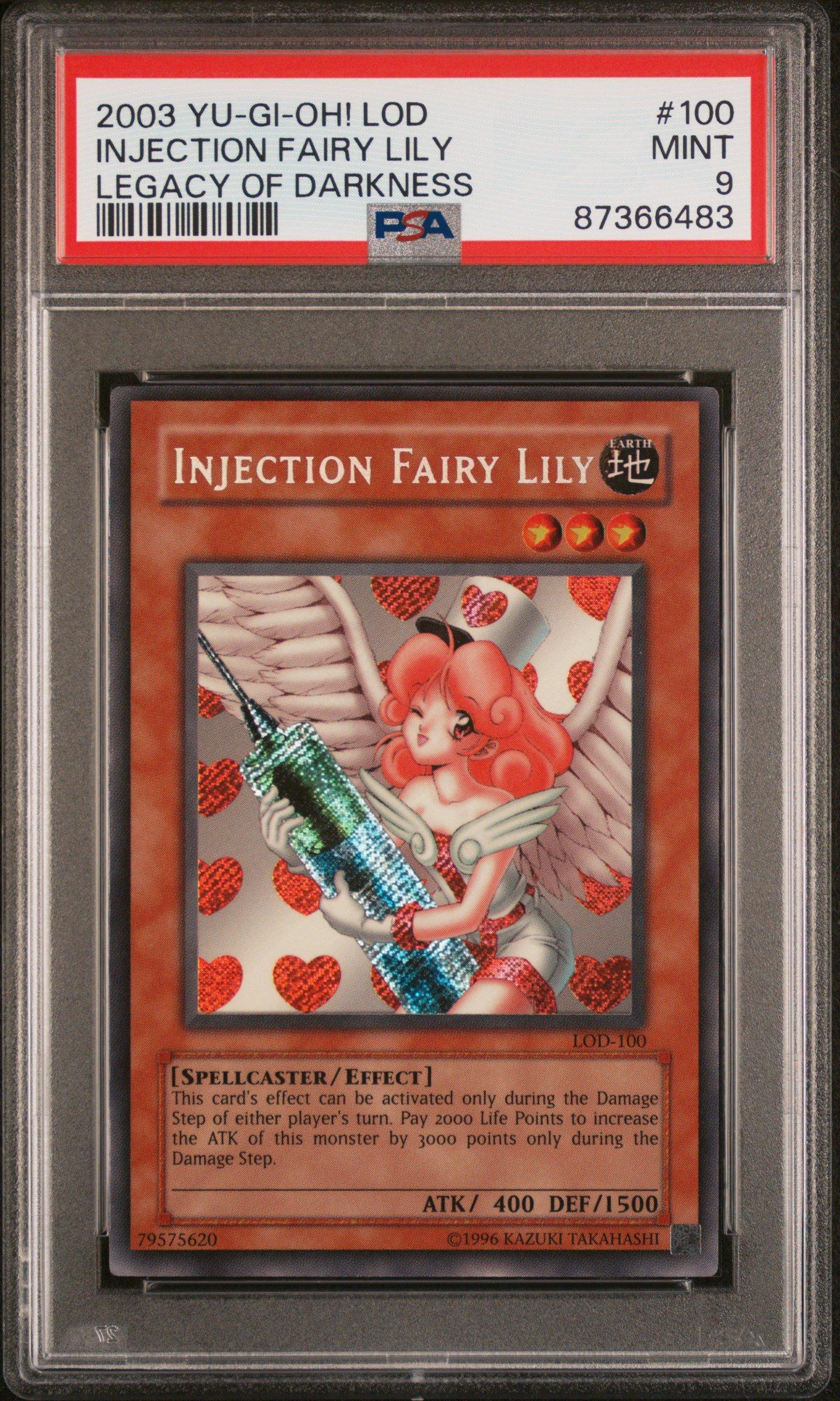 2003 Yu-gi-oh! Lod-legacy Of Darkness 100 Injection Fairy Lily PSA 9
