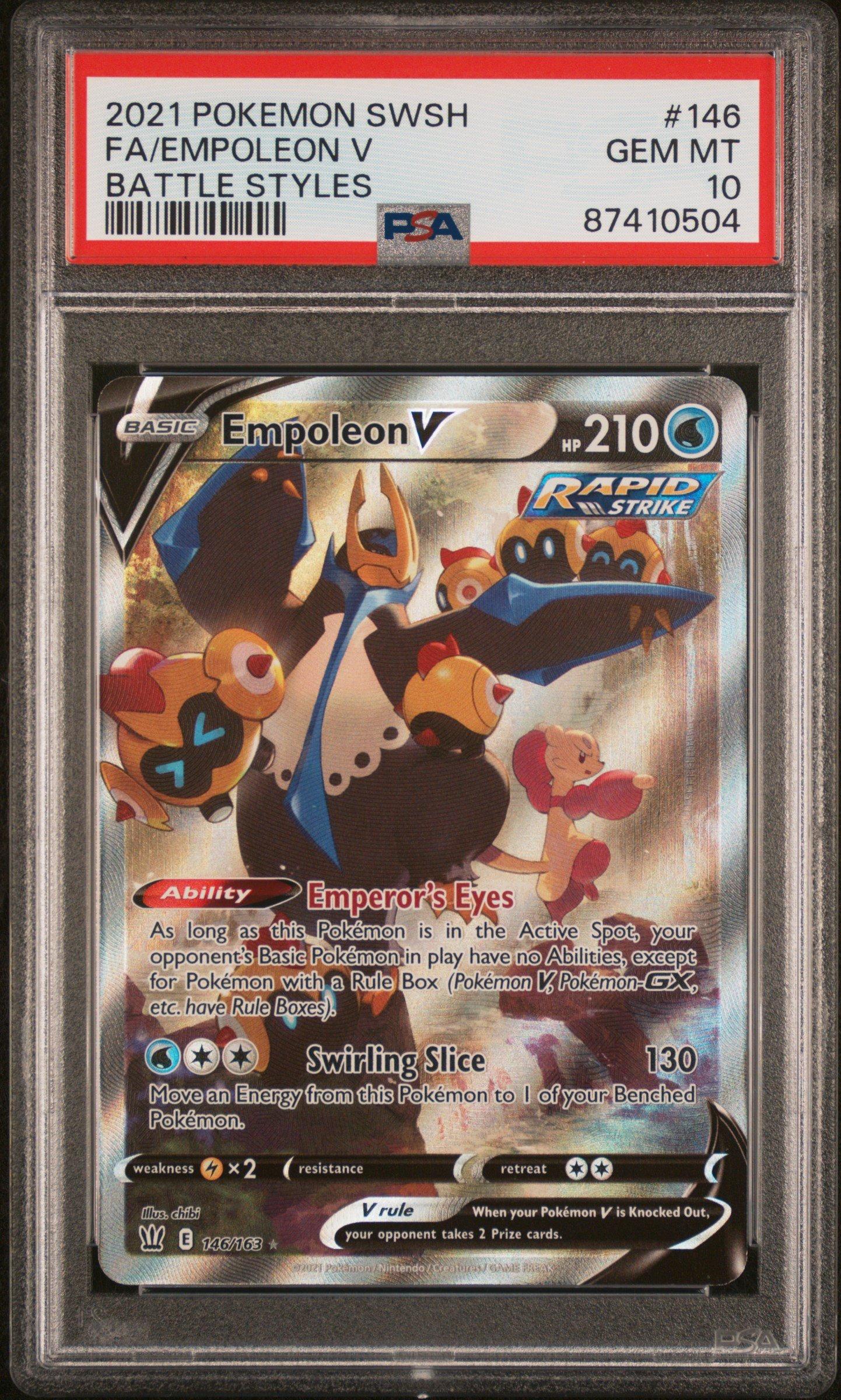 2021 Pokemon Sword & Shield Battle Styles 146 Full Art/empoleon V