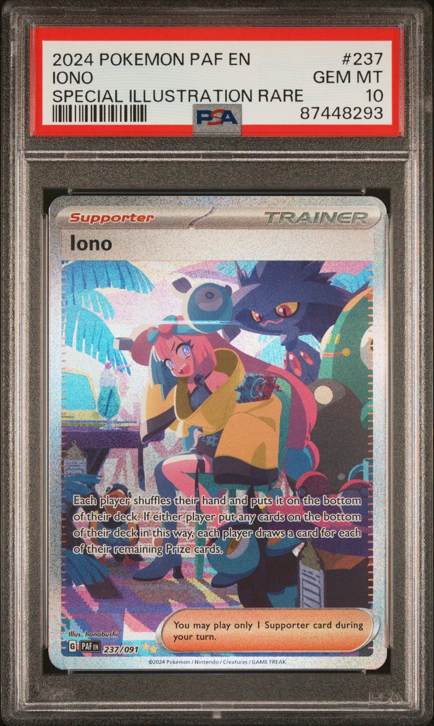 2024 Pokemon Paf En-paldean Fates 237 Iono PSA 10 | GameStop