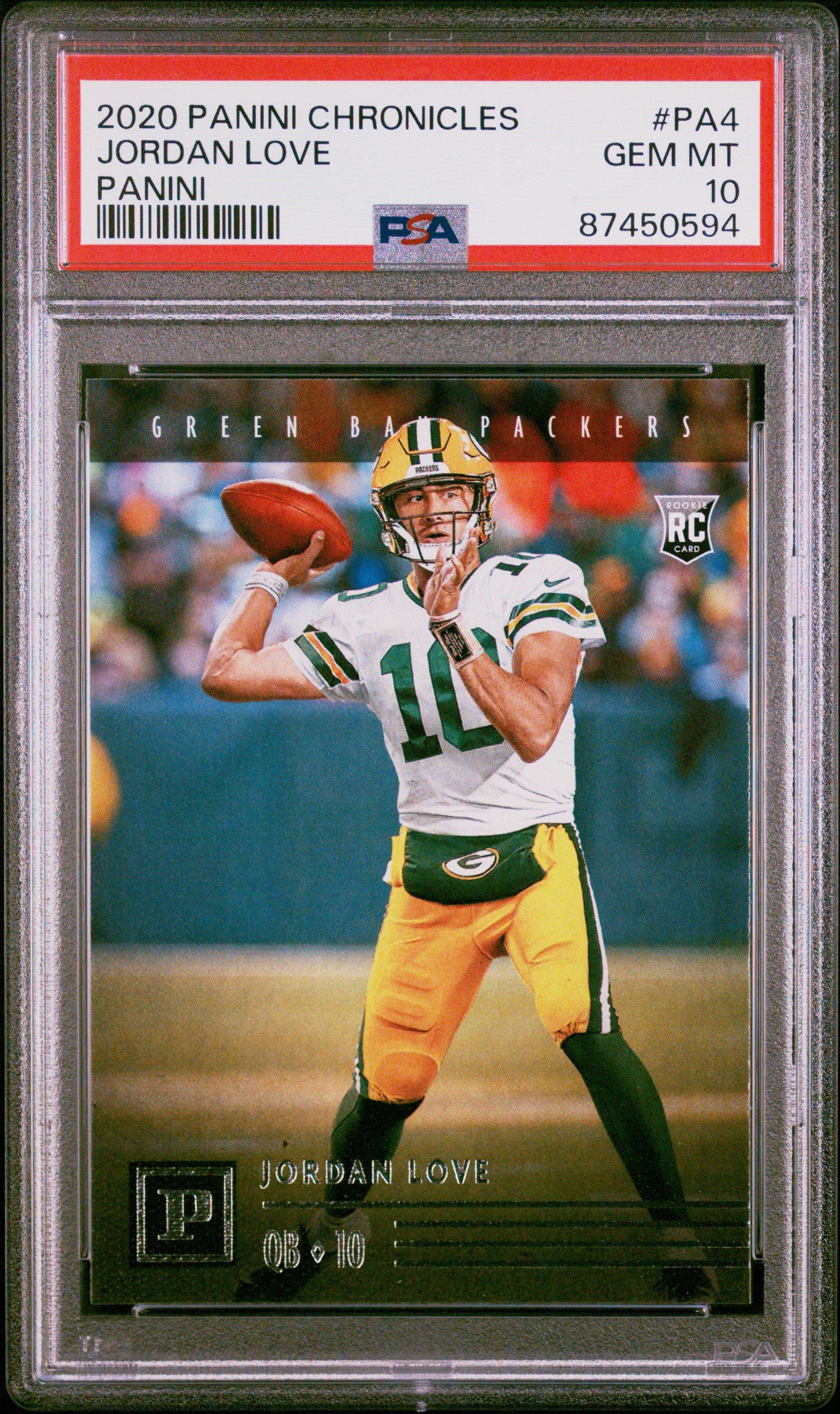 2020 Panini Chronicles Panini Pa4 Jordan Love PSA 10