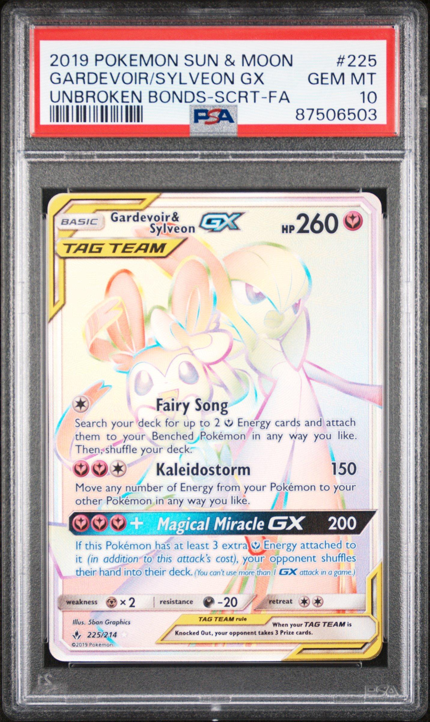 2019 Pokemon Sun & Moon Unbroken Bonds 225 Full Art/gardevoir