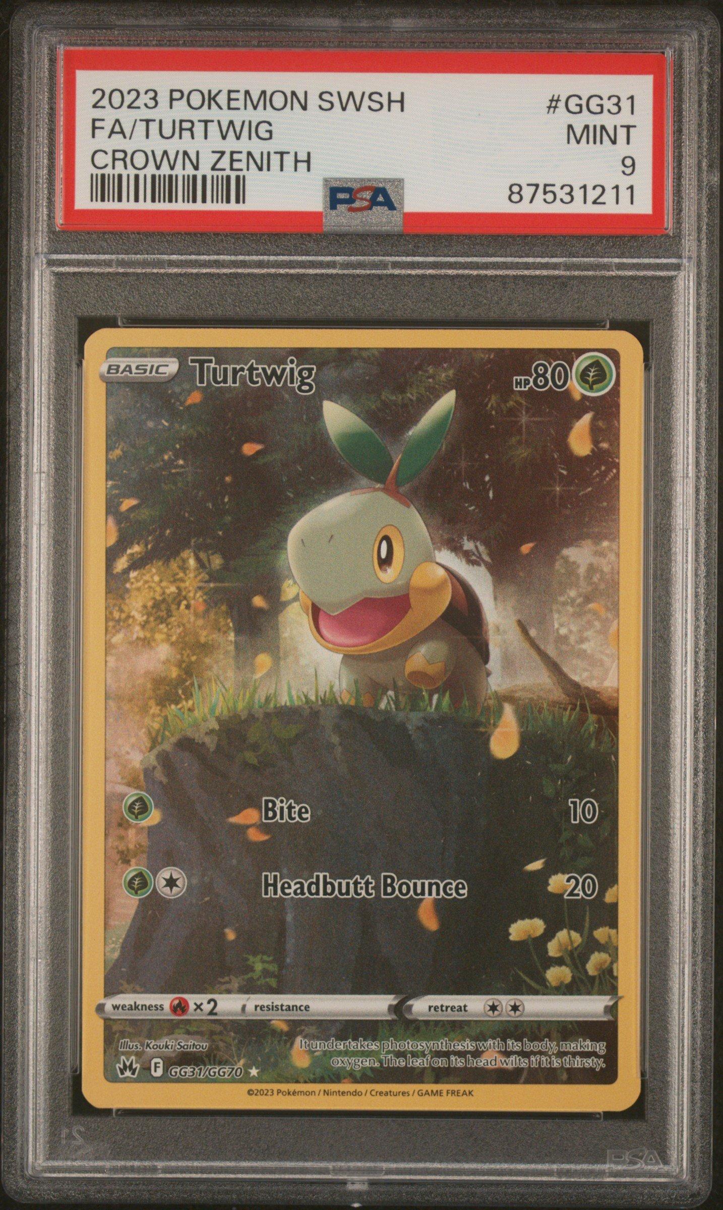 2023 Pokemon Sword And Shield Crown Zenith Gg31 Full Art/turtwig