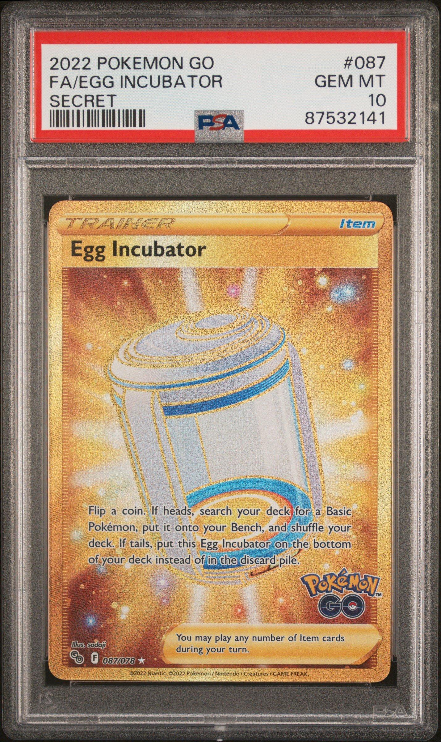 2022 Pokemon Go 087 Fa/egg Incubator PSA 10 Graded Card | GameStop