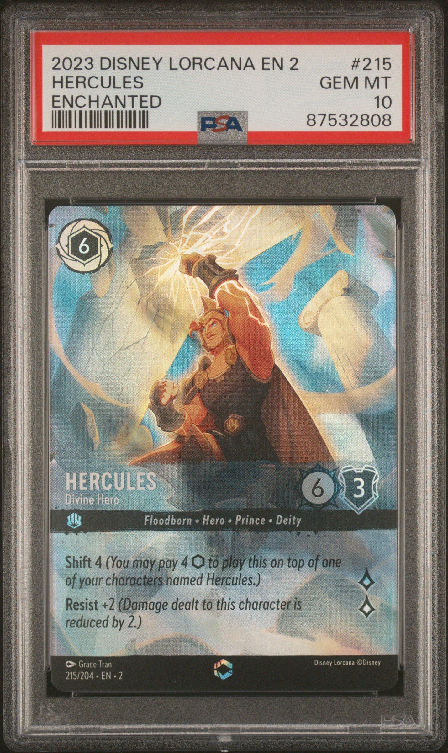 2023 Disney Lorcana En 2-rise Of The Floodborn 215 Hercules - Divine ...