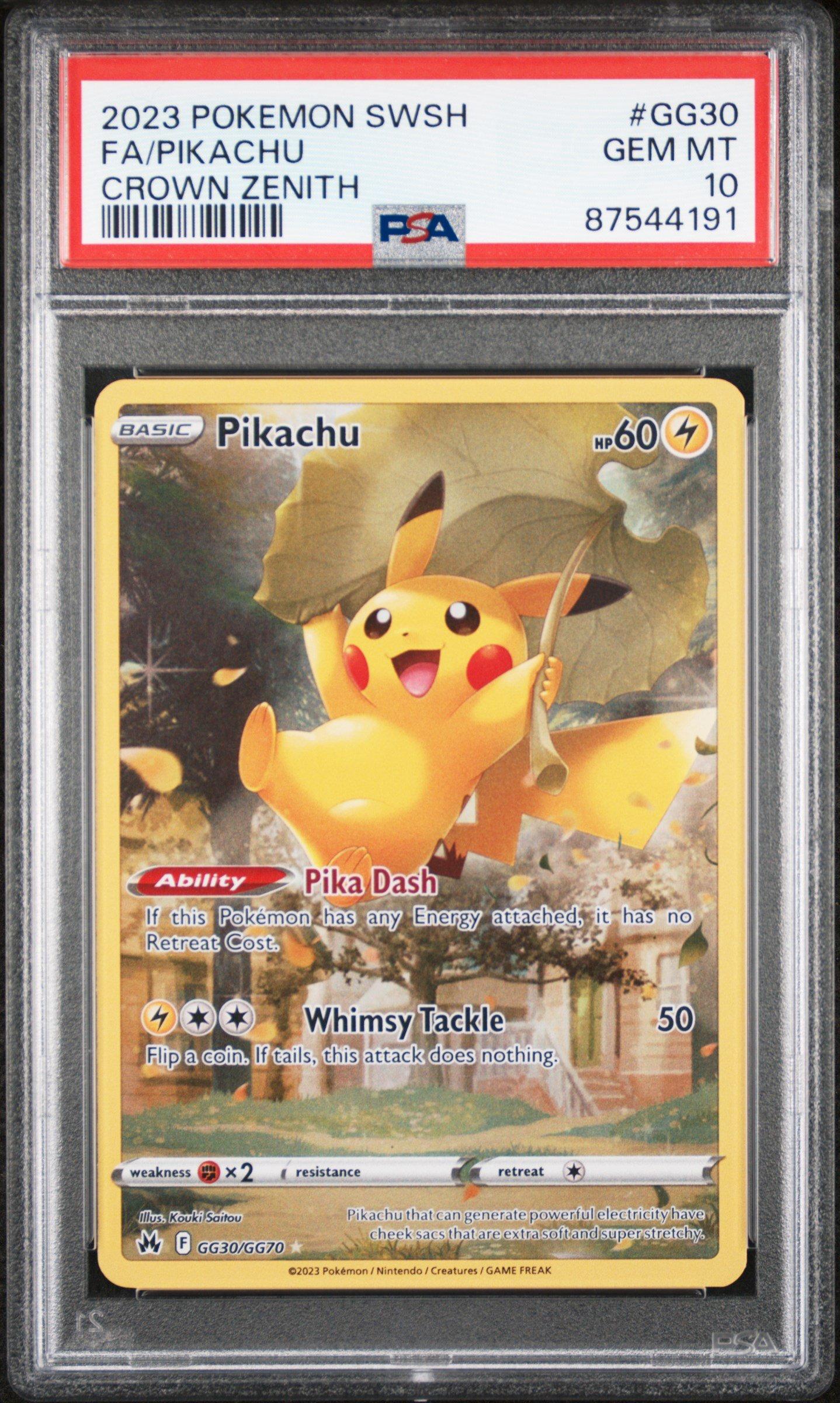 2023 Pokemon Sword And Shield Crown Zenith Gg30 Full Art/pikachu