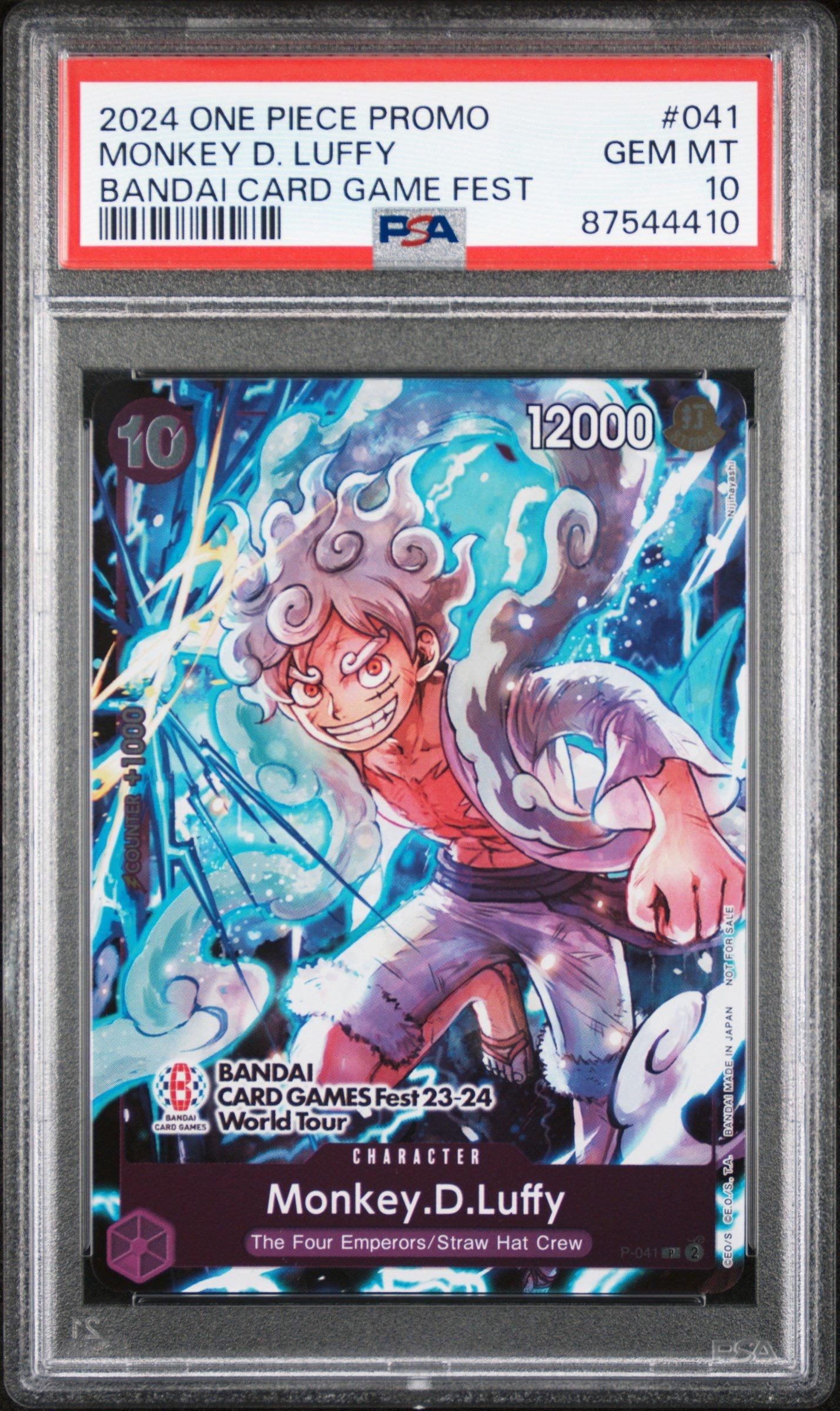 2024 One Piece Promos 041 Monkey D. Luffy Bandai Card Games Fest