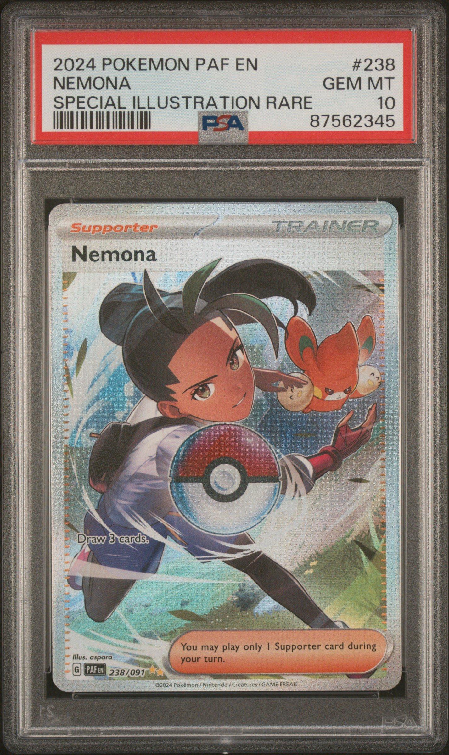 2024 Pokemon Paf En-paldean Fates 238 Nemona Special Illustration