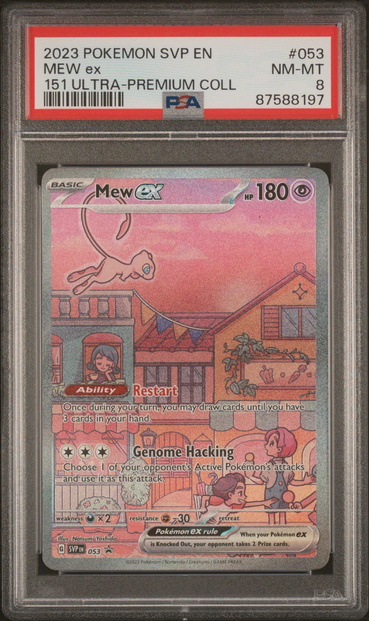 2023 Pokemon Svp En-sv Black Star Promo 053 Mew Ex PSA 8 Graded