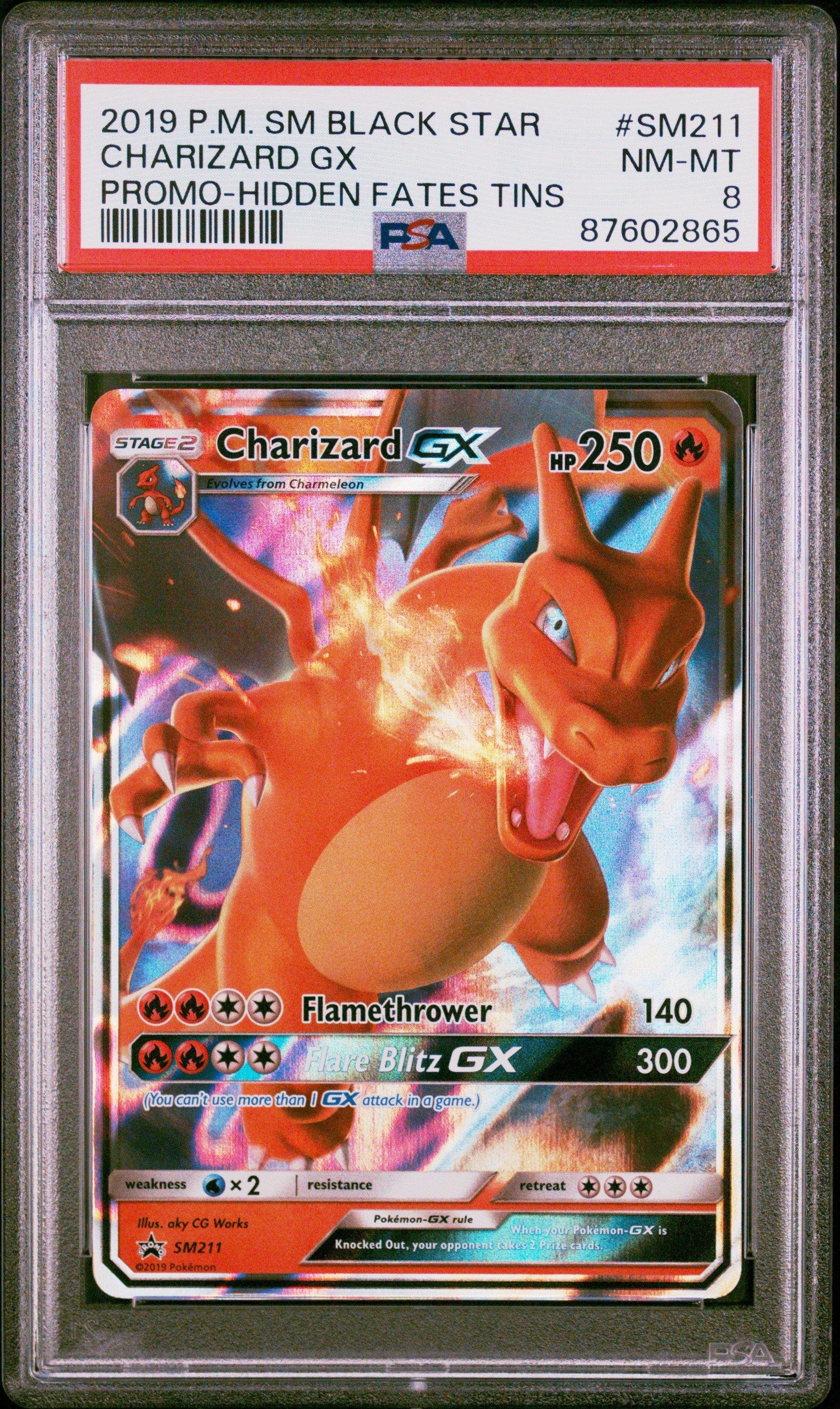 2019 Pokemon Sm Black Star Promo Sm211 Charizard Gx Hidden Fates