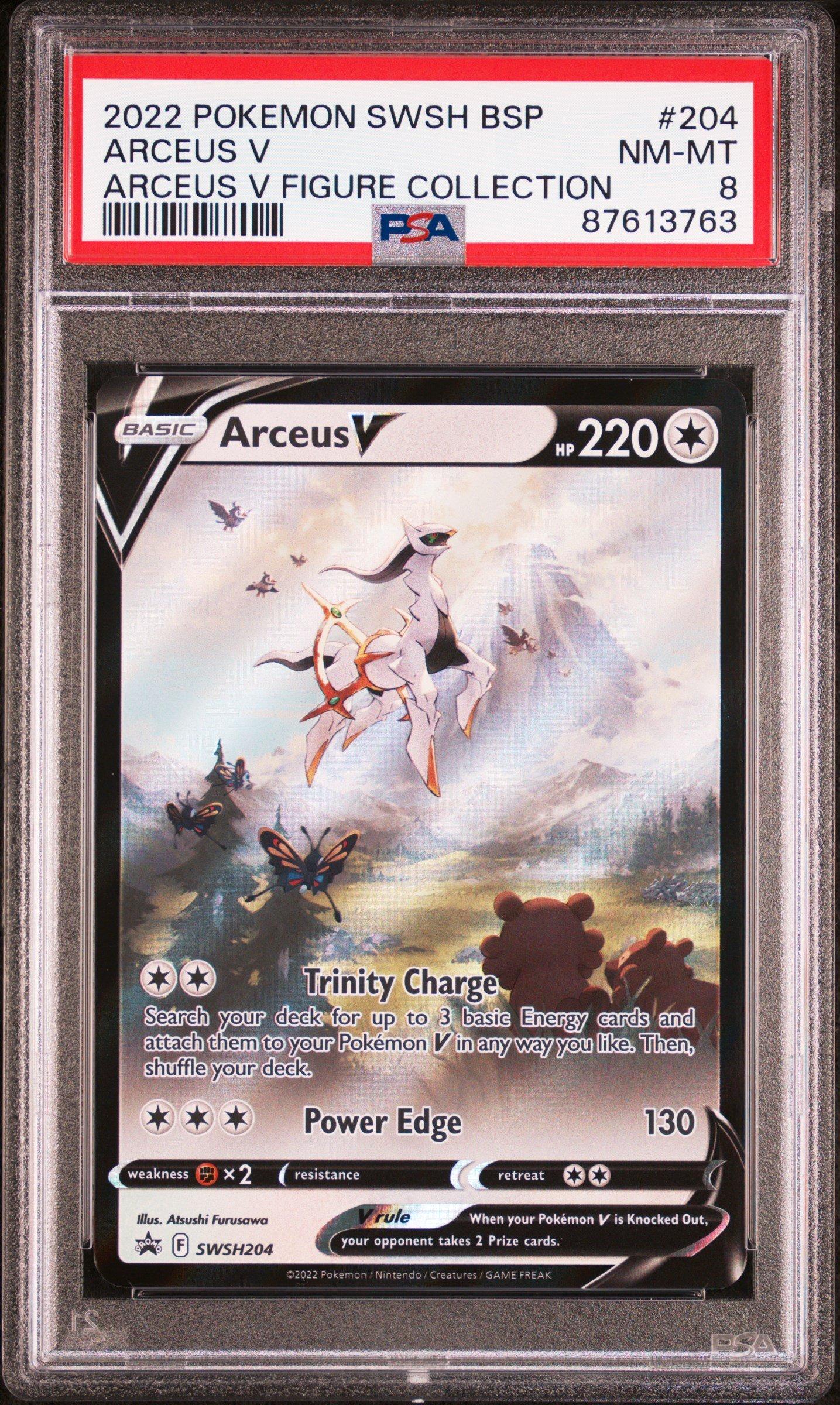 2022 Pokemon Swsh Black Star Promo 204 Arceus V Arceus V Figure ...