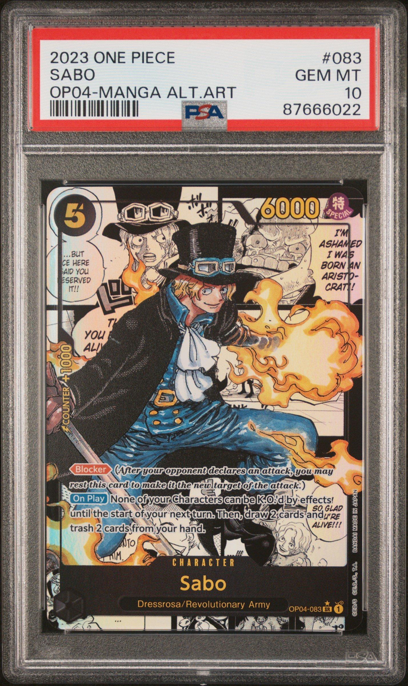 2023 One Piece Op04-kingdoms Of Intrigue 083 Sabo Manga Alternate