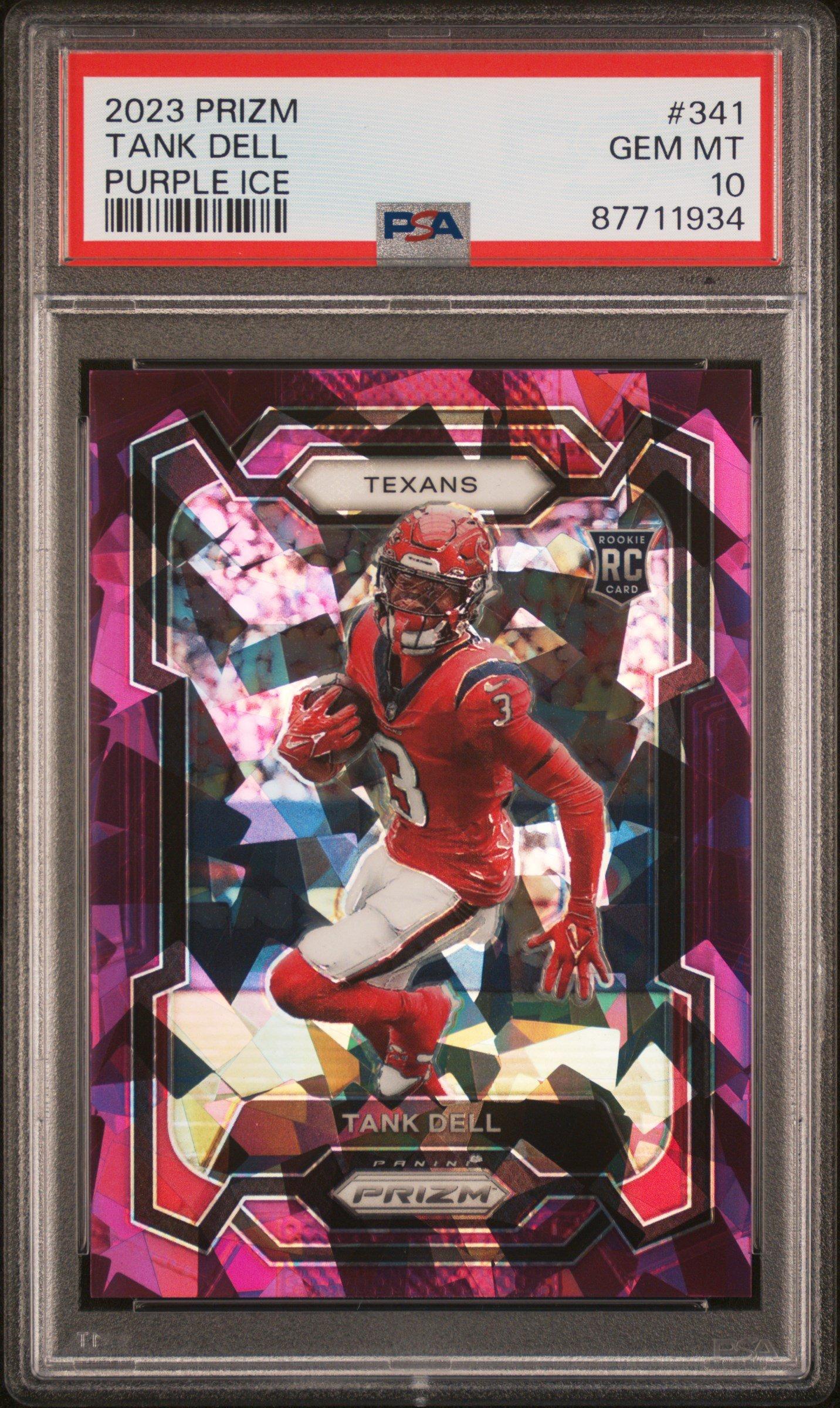2023 Panini Prizm 341 Tank Dell Purple Ice PSA 10