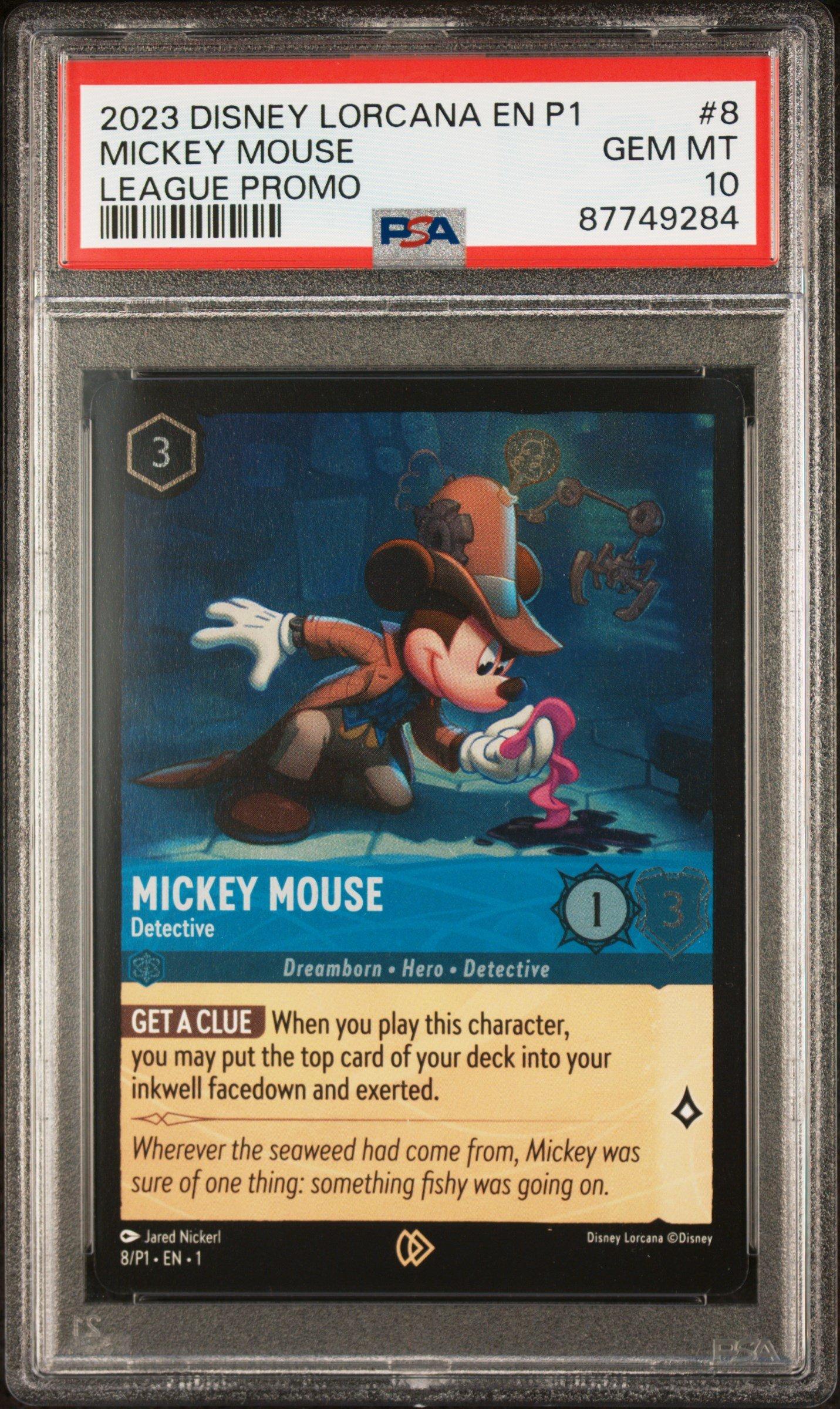 2023 Disney Lorcana En P1-promo 8 Mickey Mouse - Detective League