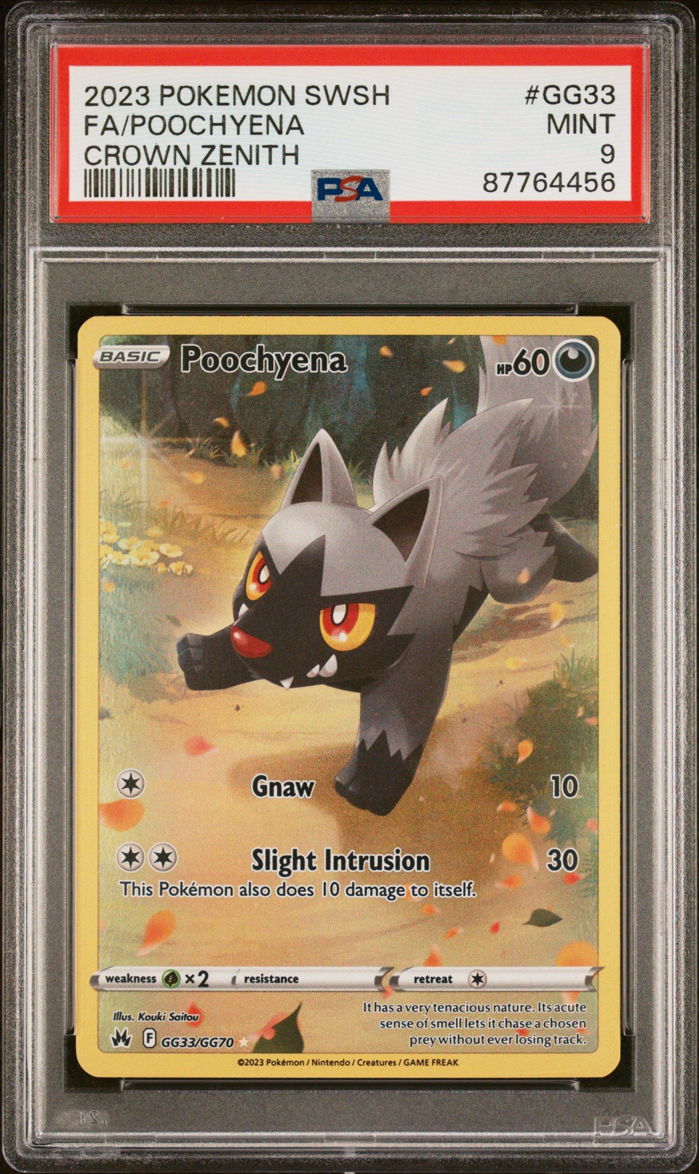 2023 Pokemon Sword And Shield Crown Zenith Gg33 Full Art/poochyena
