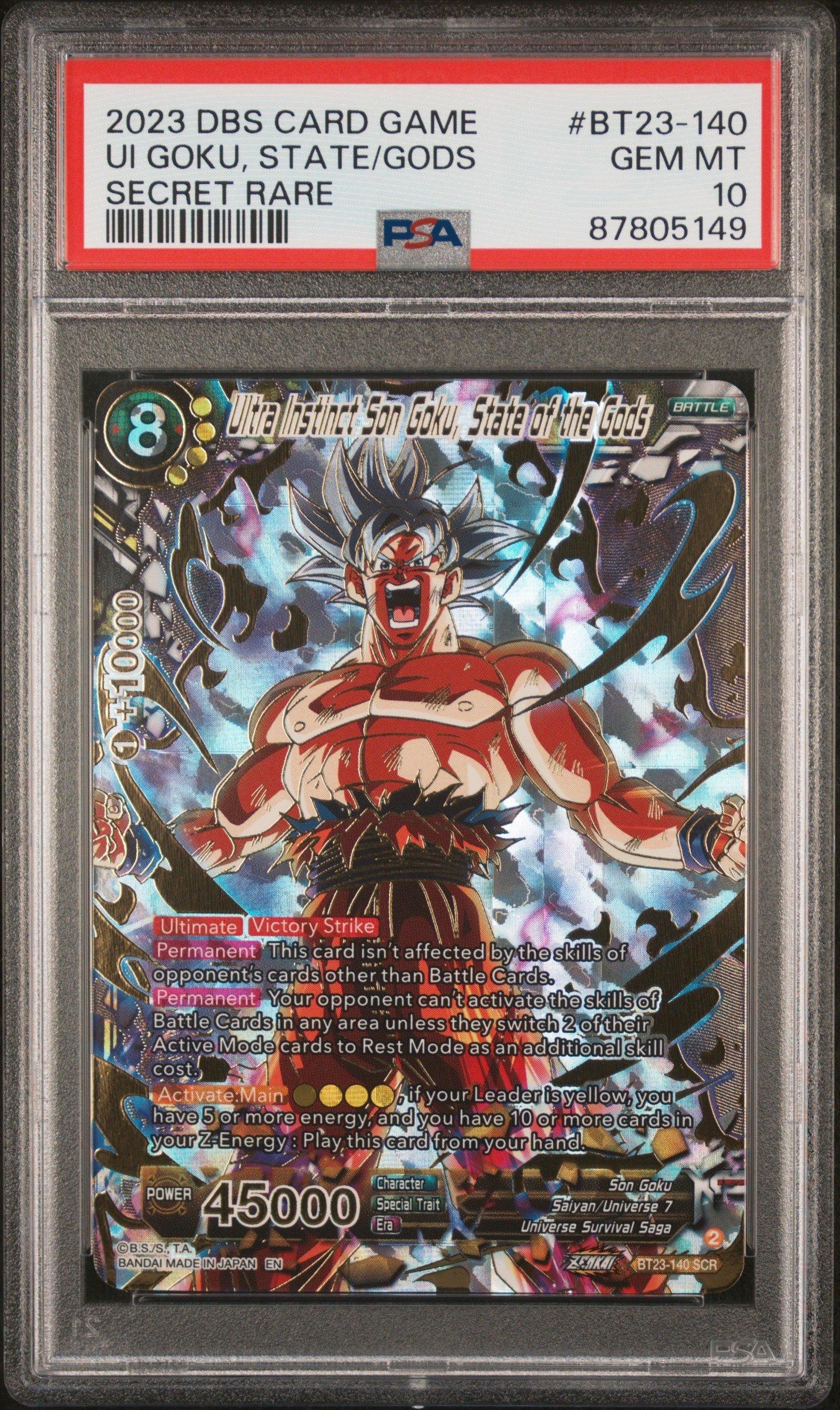 ドラゴンボールカード BT23-140 GDR dragon ball super card game Ultra Instinct Son Goku, State of the Gods BT23-140 Prices