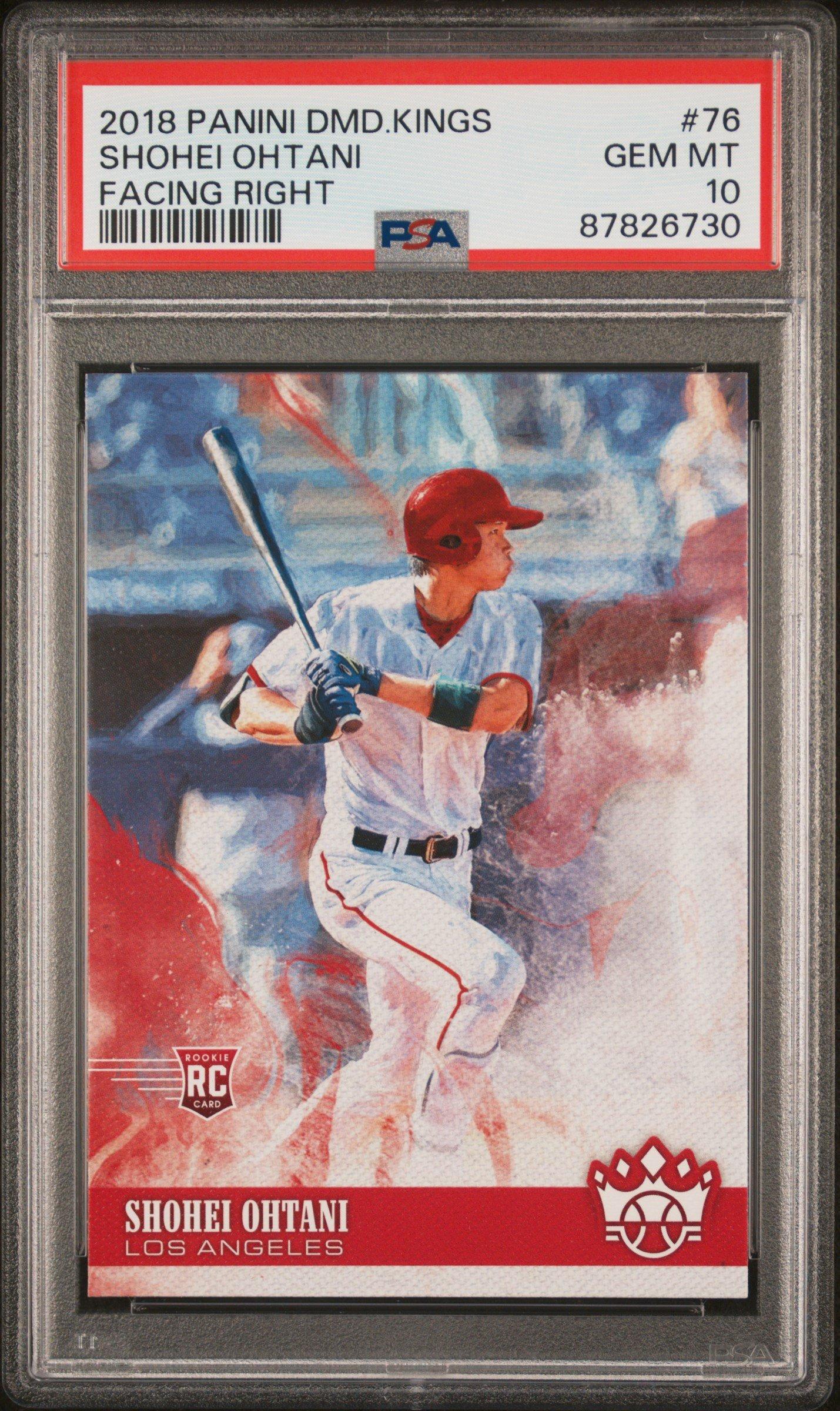 2018 Panini Diamond Kings 76 Shohei Ohtani Facing Right PSA 10