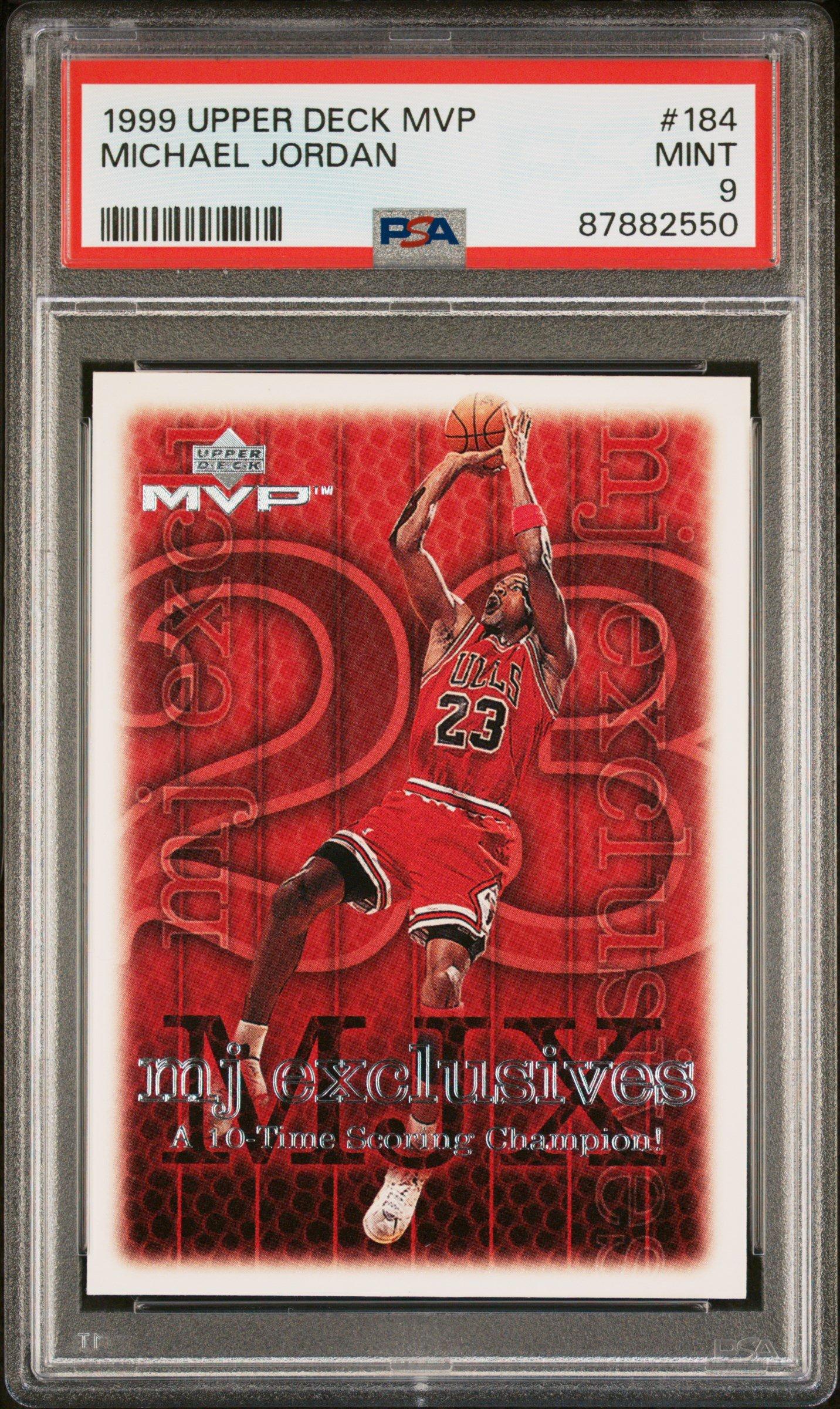 1999 Upper Deck Mvp 184 Michael Jordan PSA 9