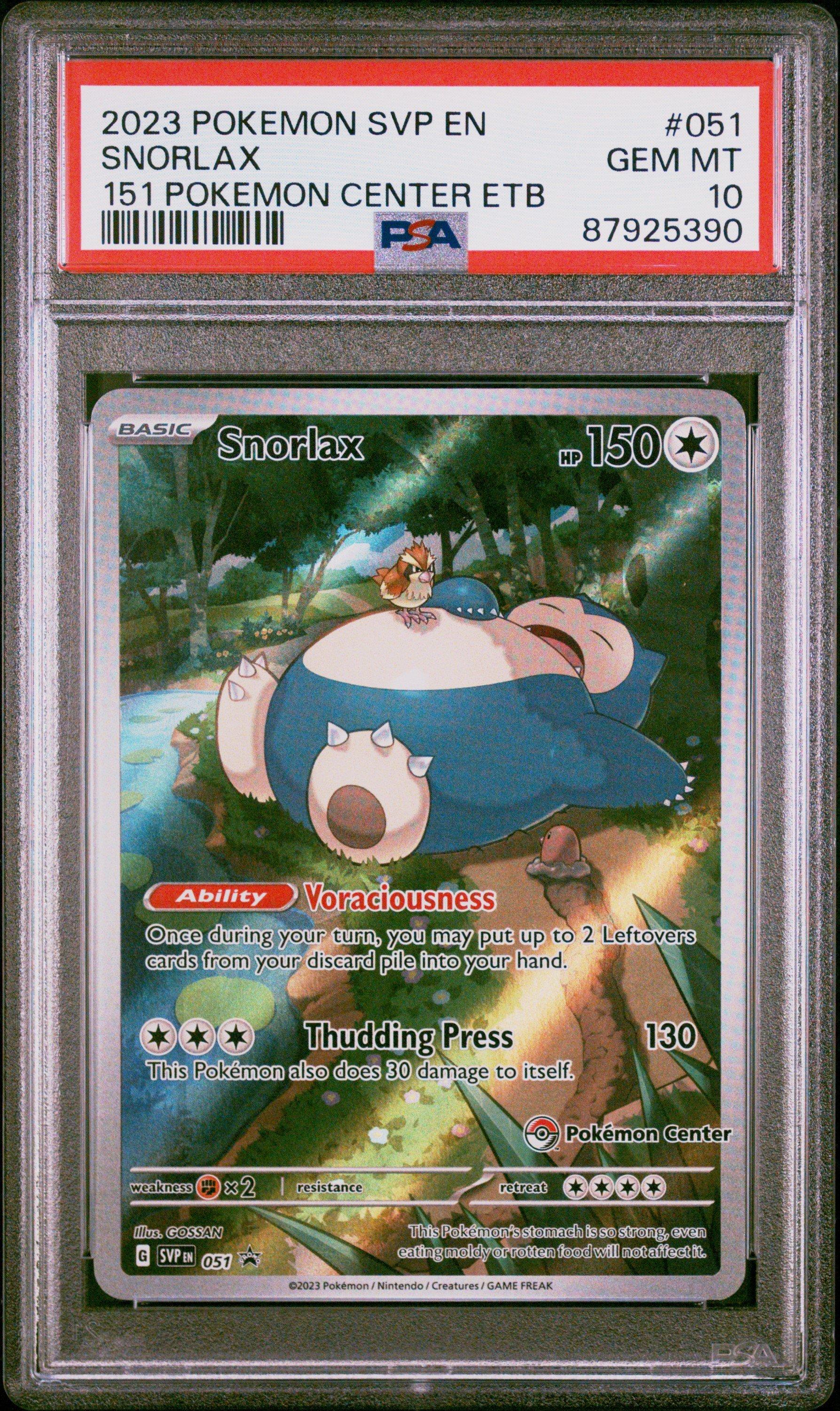 2023 Pokemon Svp En-sv Black Star Promo 051 Snorlax 151 Pokemon