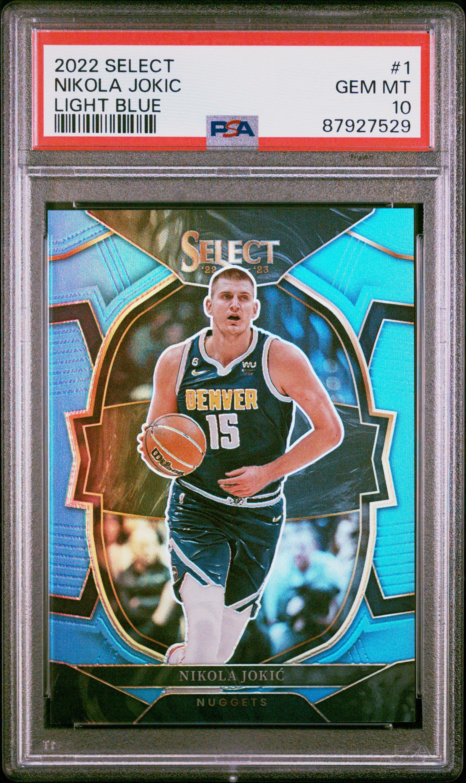 2022 Panini Select 1 Nikola Jokic Light Blue PSA 10