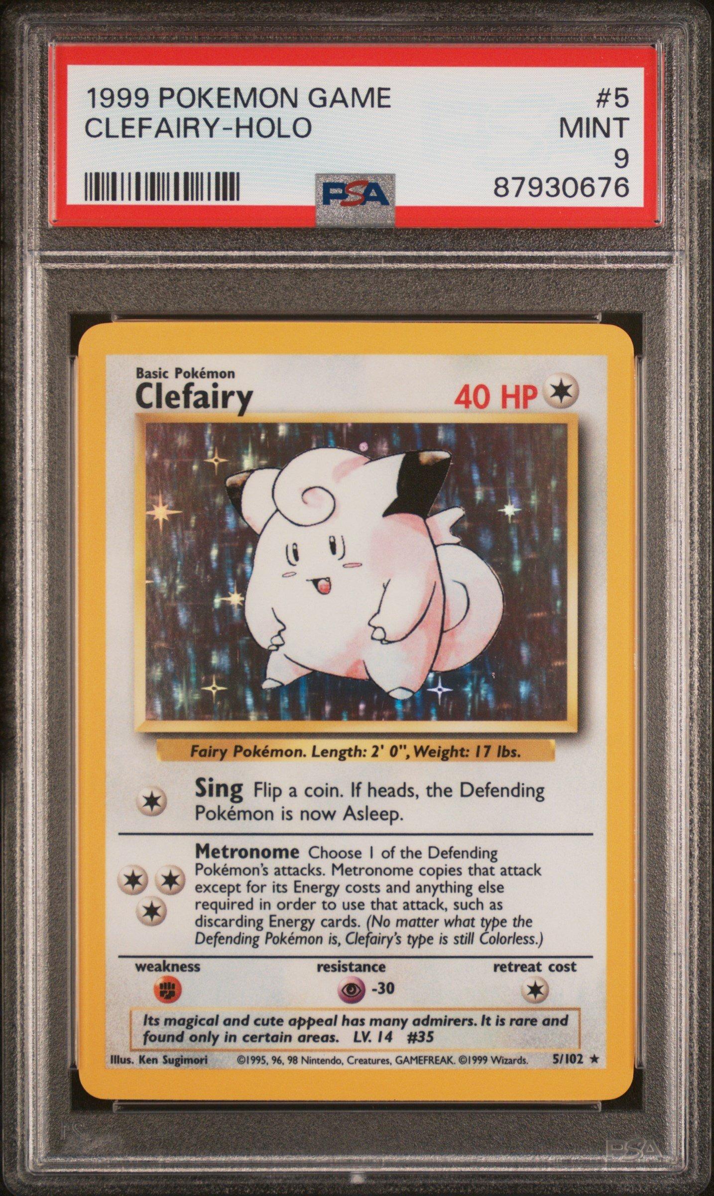 1999 Pokemon Game 5 Clefairy PSA 9 | GameStop