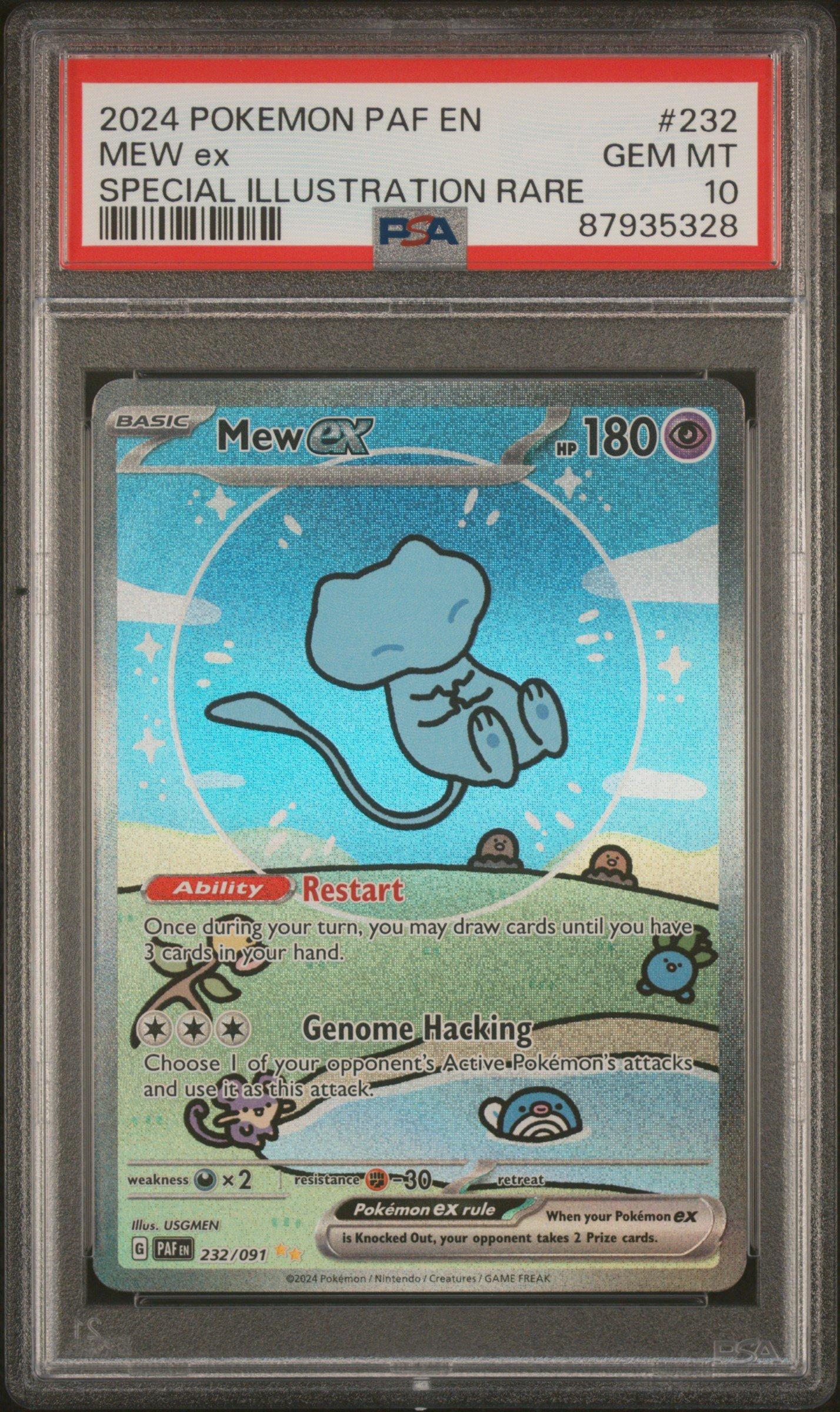 2024 Pokemon Paf En-paldean Fates 232 Mew Ex Special Illustration