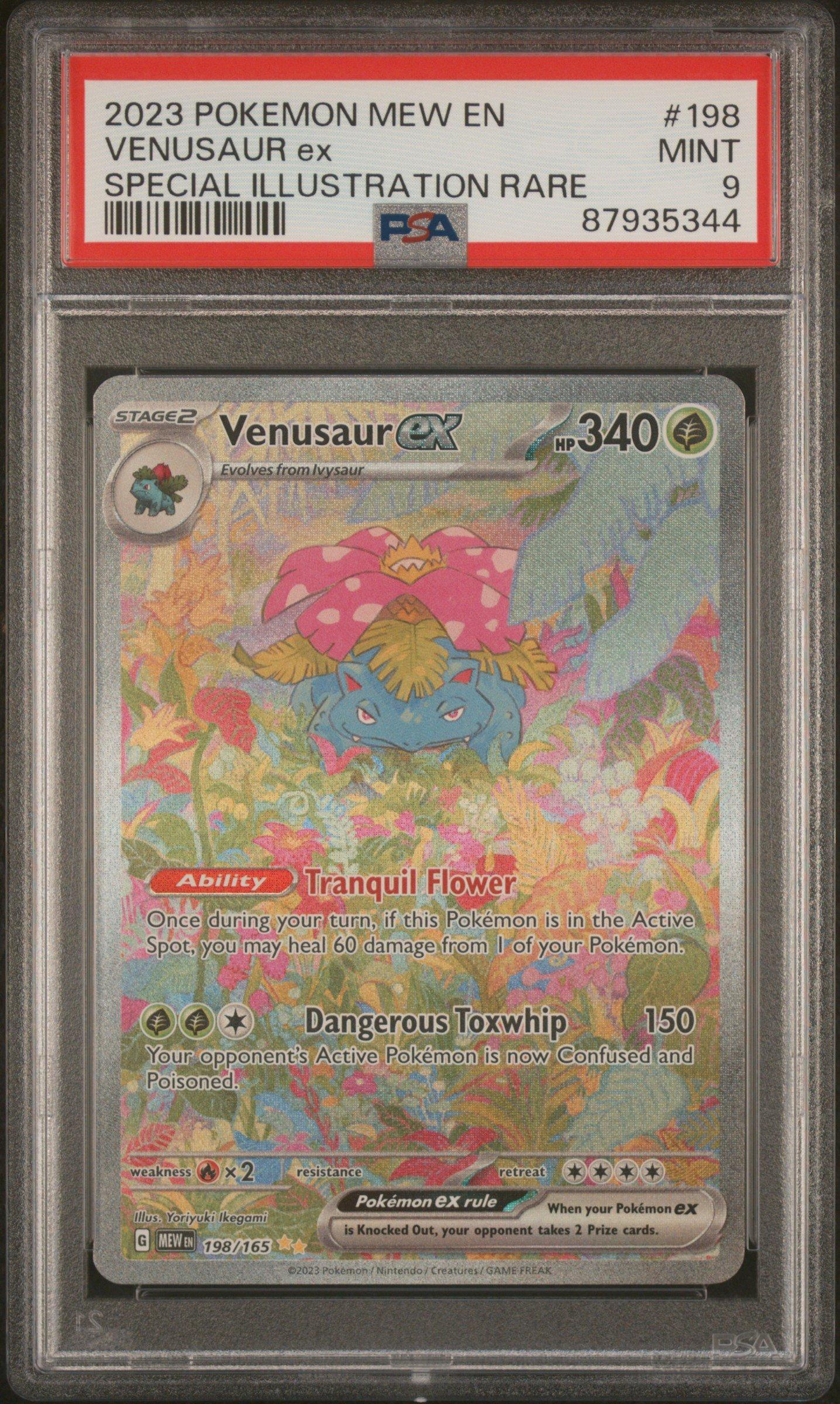 2023 Pokemon Mew En-151 198 Venusaur Ex Special Illustration Rare