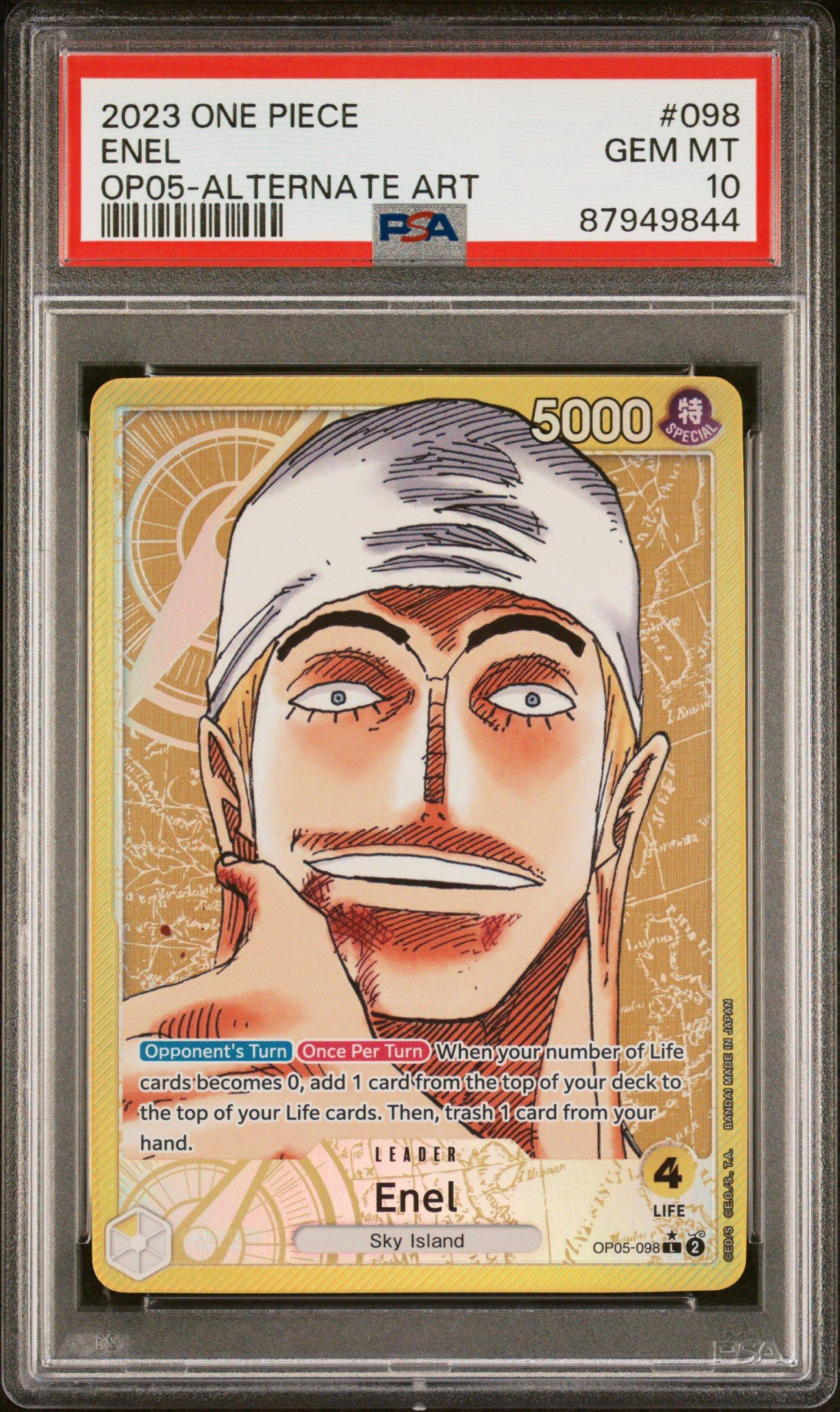 2023 One Piece Op05-awakening Of The New Era 098 Enel Alternate