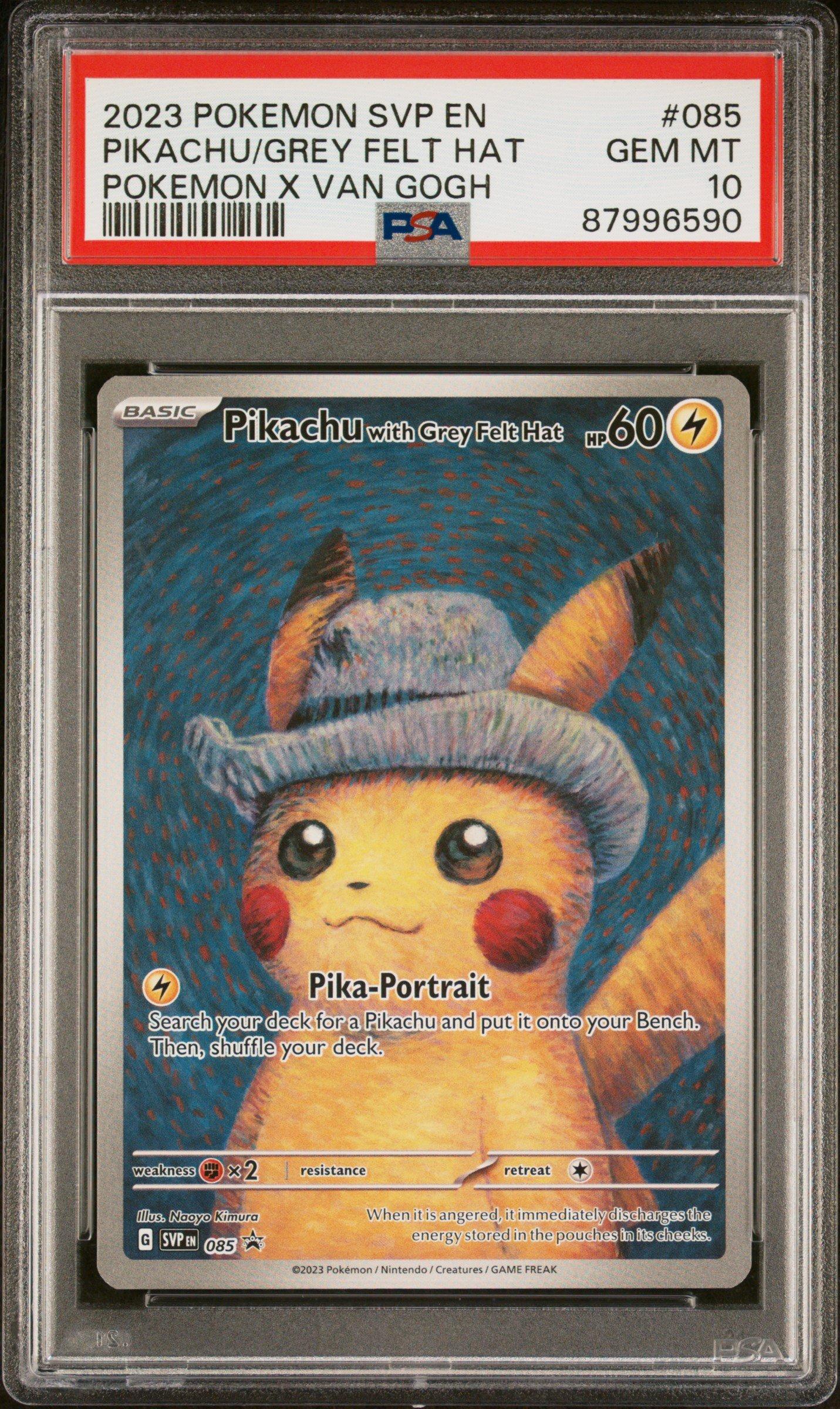 2023 Pokemon Svp En-sv Black Star Promo 085 Pikachu With Grey Felt