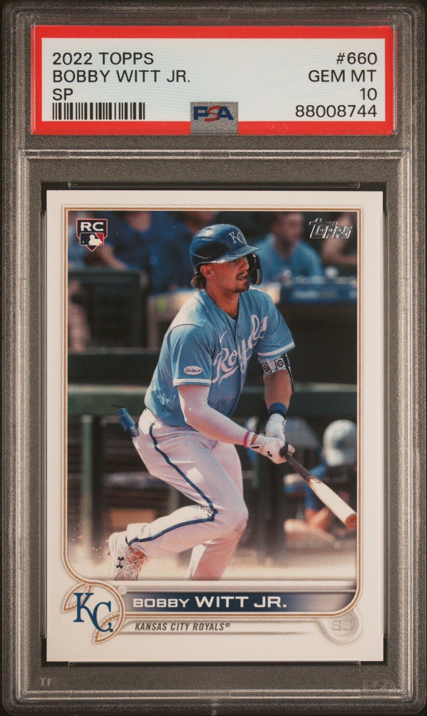 2022 Topps 660 Bobby Witt Jr. Series 2-sp PSA 10 Graded Card 